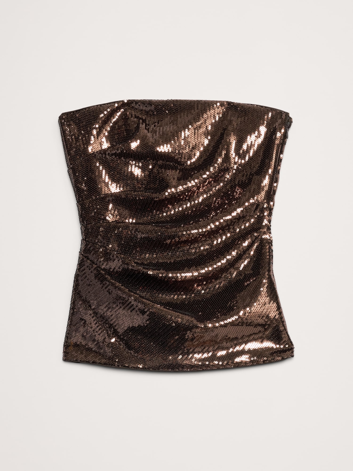 Image number 4 showing, Sequin Ruched Strapless Top