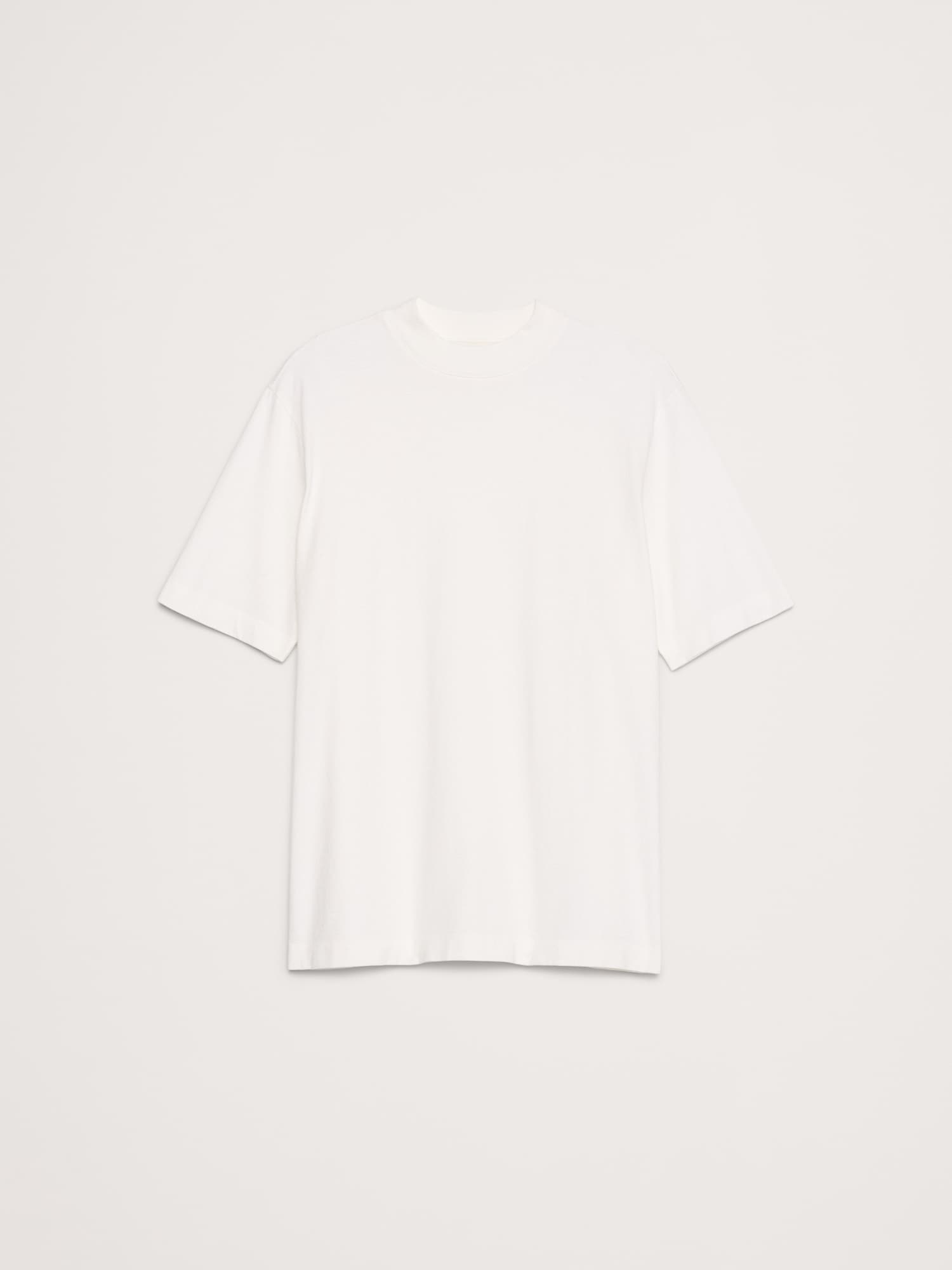 Image number 4 showing, Vintage Cotton Mock-Neck T-Shirt