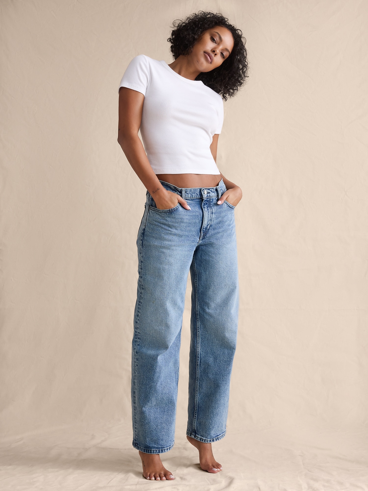 Image number 5 showing, Mid-Rise 90S Loose Jean