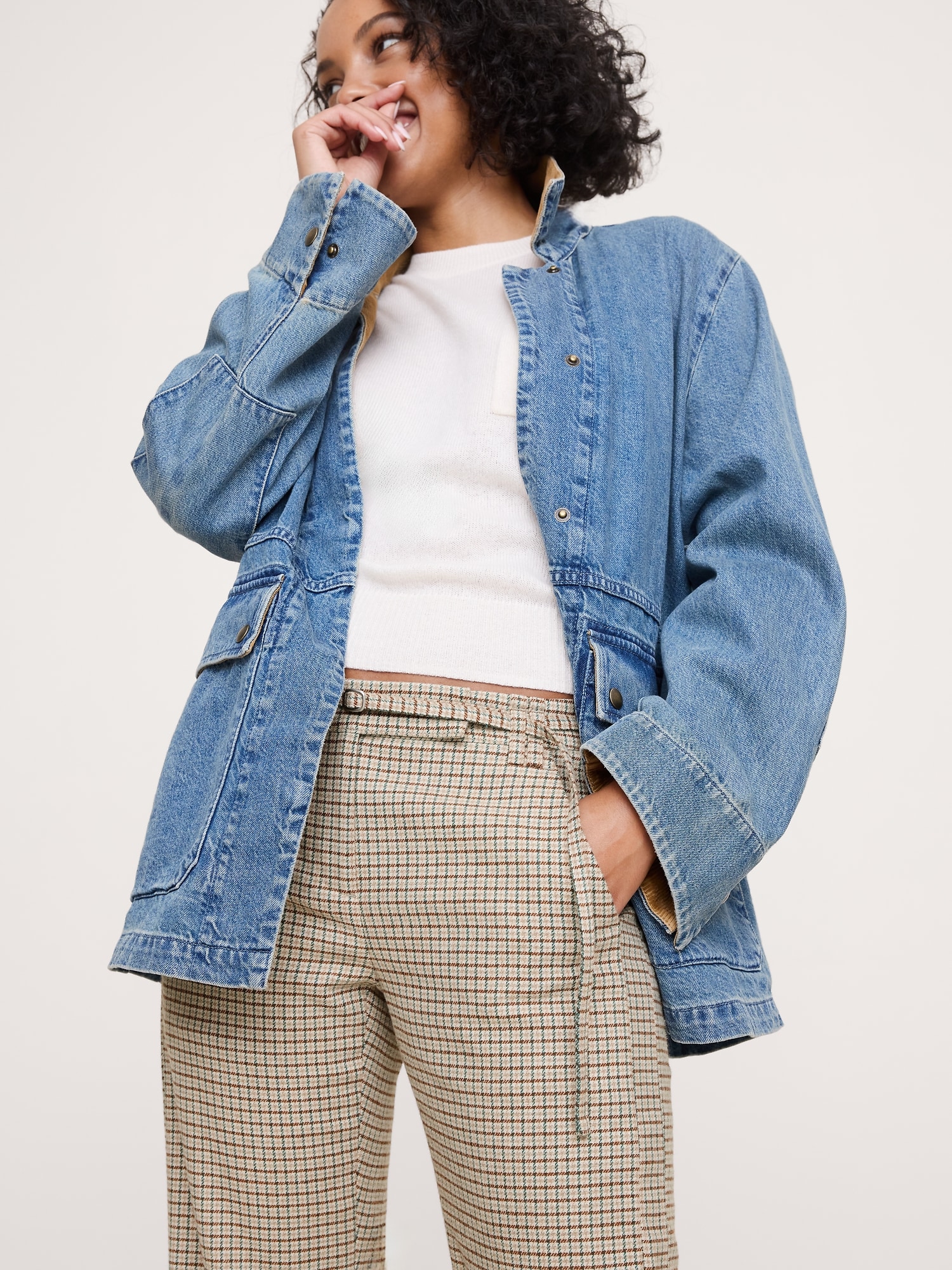 Image number 3 showing, Mid-Rise Bootcut Italian Flannel Belted Pant