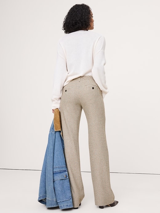 Mid-Rise Straight Italian Flannel Belted Pant | Banana Republic Mid-Rise Straight Italian Flannel Belted Pant | Banana Republic