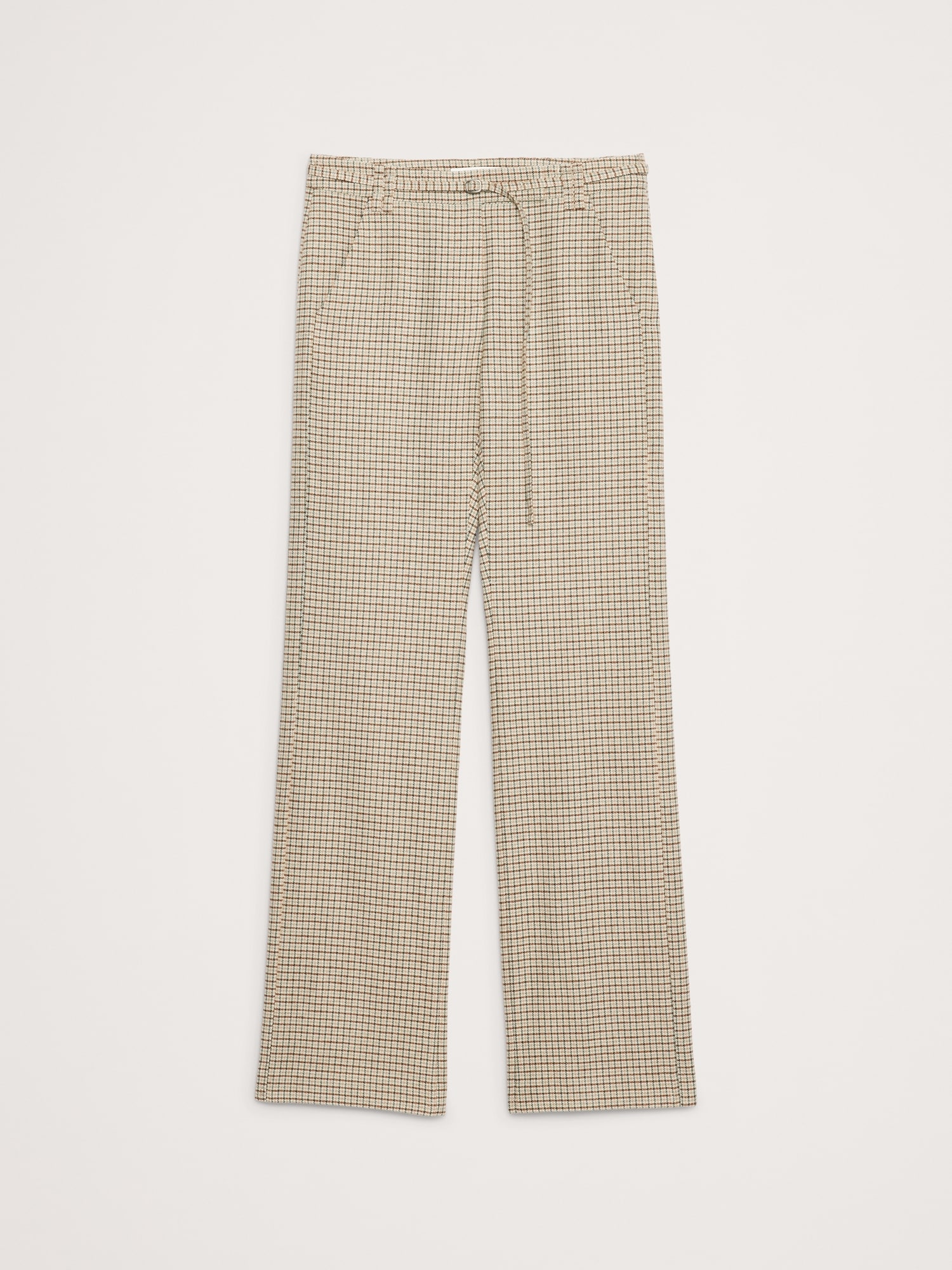 Image number 4 showing, Mid-Rise Bootcut Italian Flannel Belted Pant