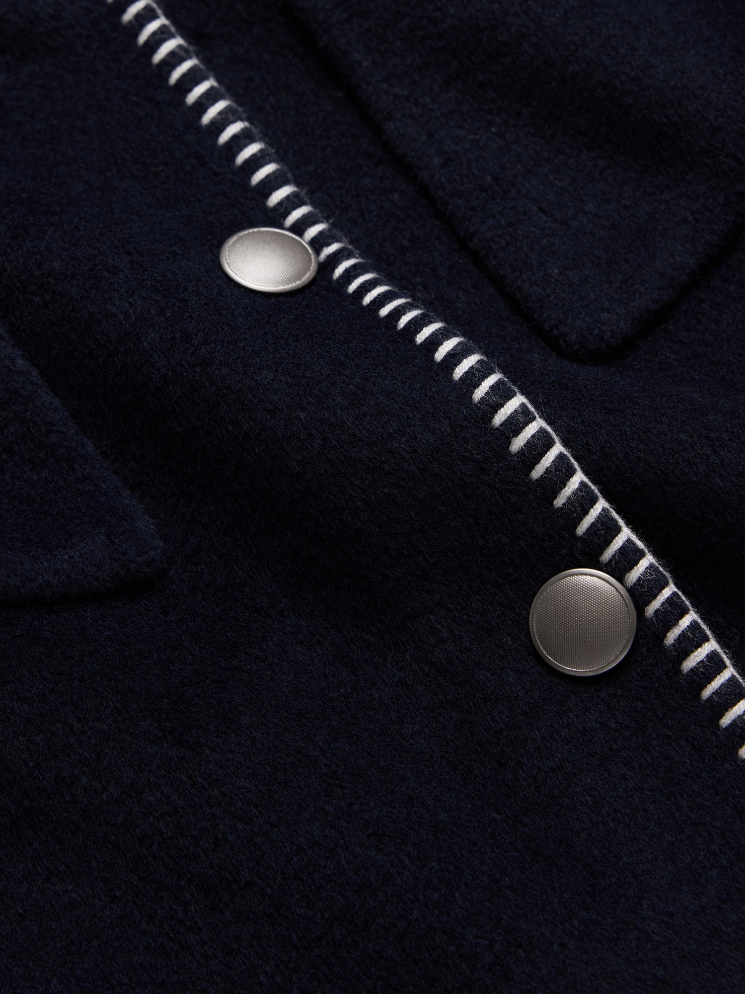 Image number 6 showing, Double-Faced Short Jacket with Blanket Stitch