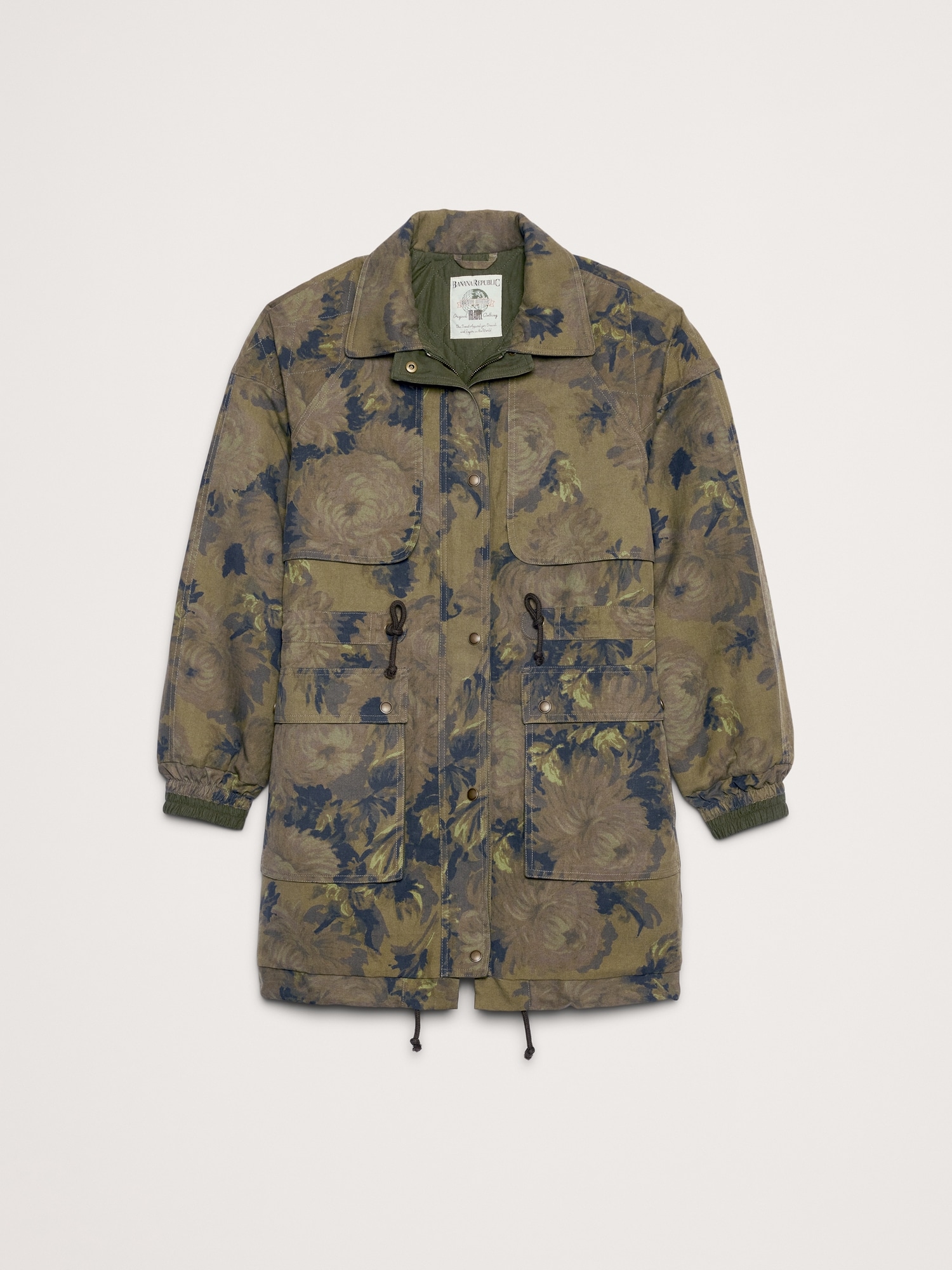 L'image numéro 4 présente Parka matelassé à imprimé floral