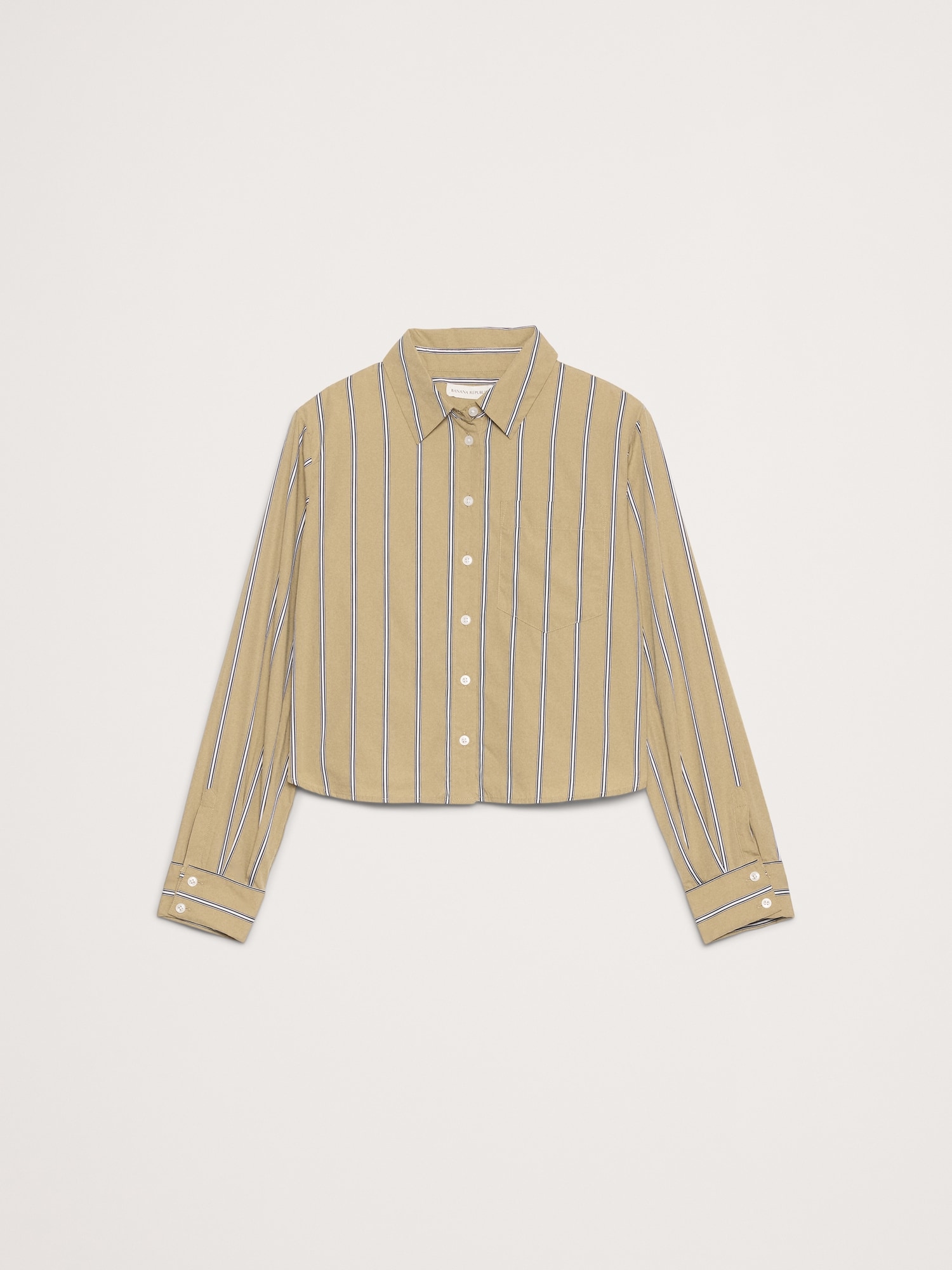 Image number 4 showing, Cotton Poplin Ruffle-Back Shirt