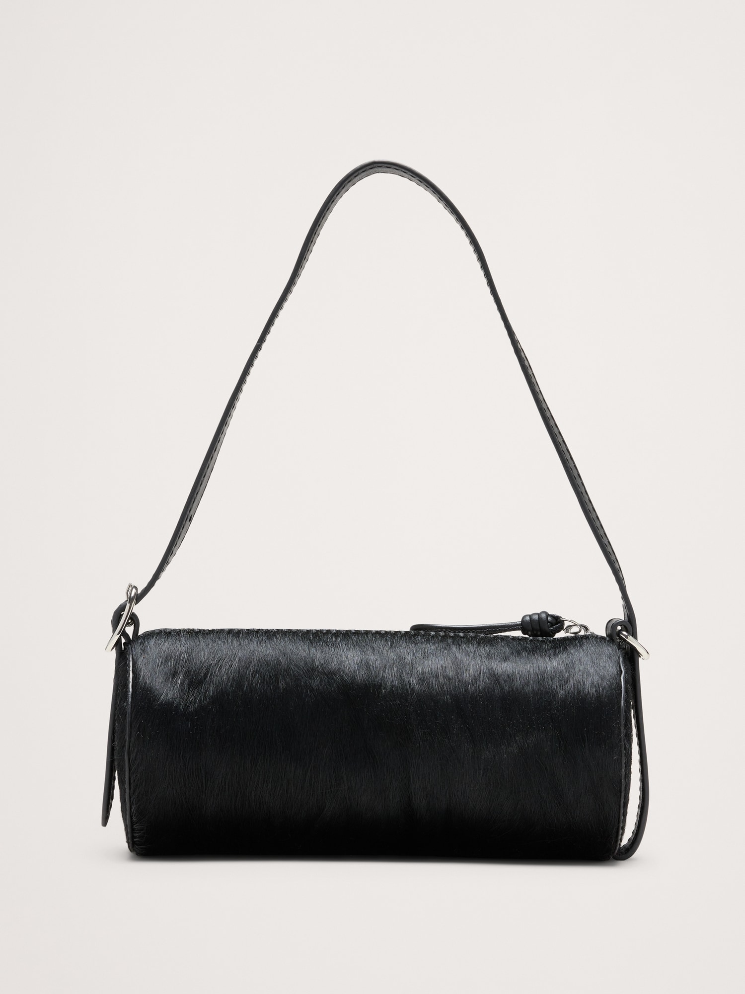 Image number 3 showing, Leather Barrel Bag