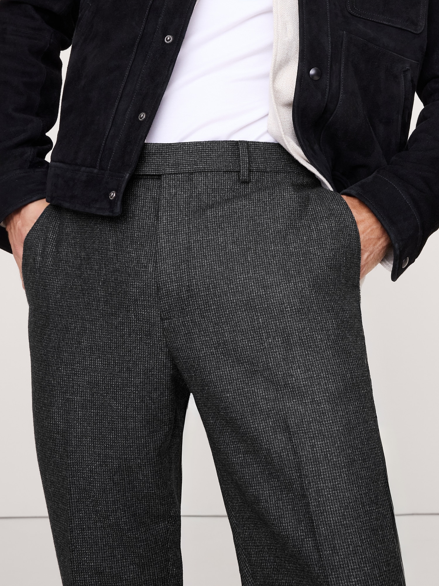 Image number 3 showing, Slim Italian Flannel Dress Pant