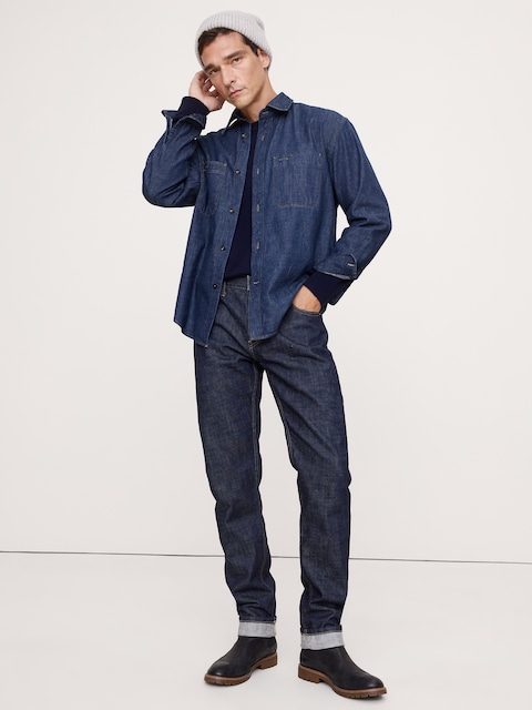CHEMISE DÉCONTRACTÉE EN DENIM.