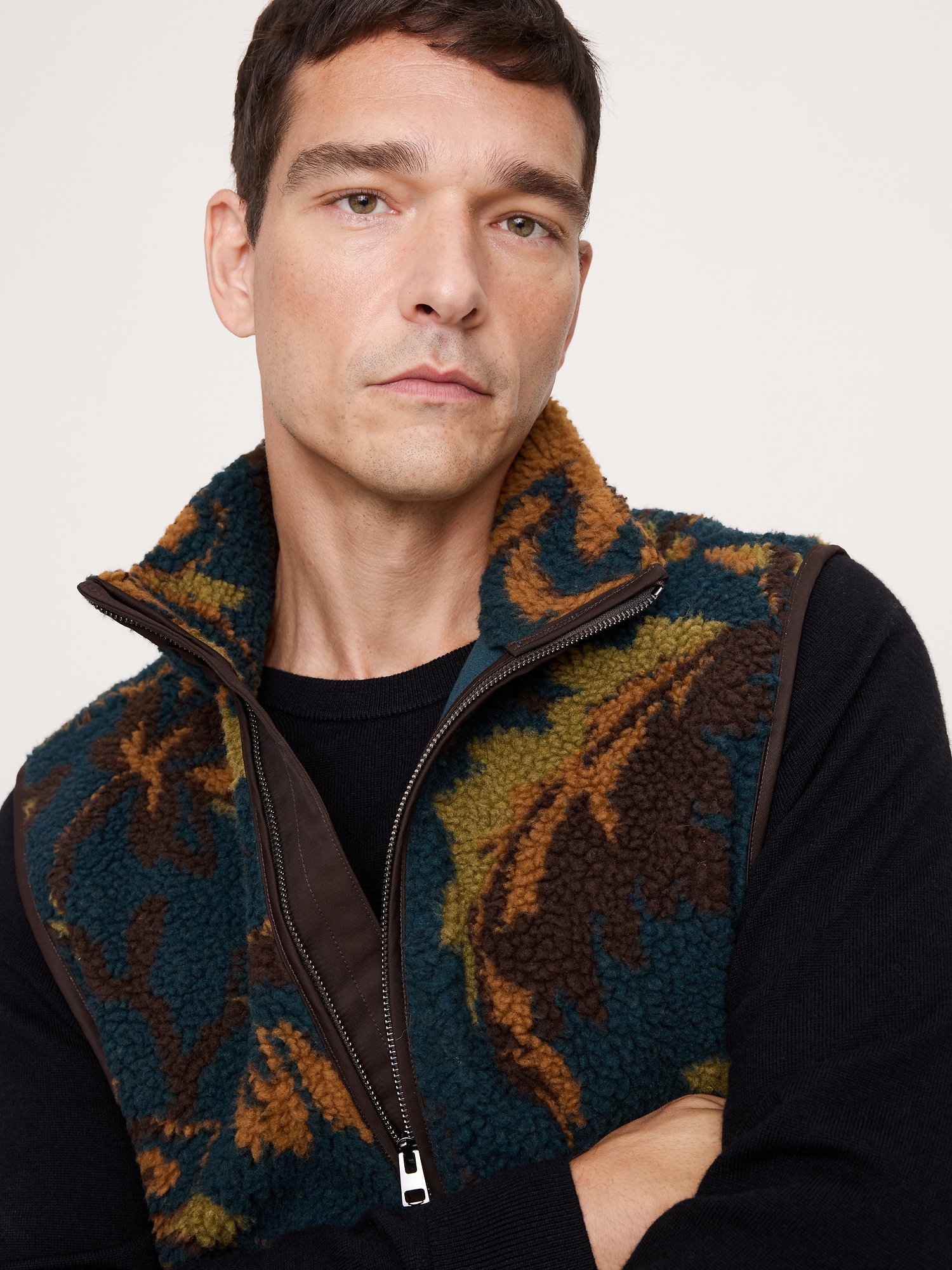 Image number 3 showing, Print Sherpa Vest