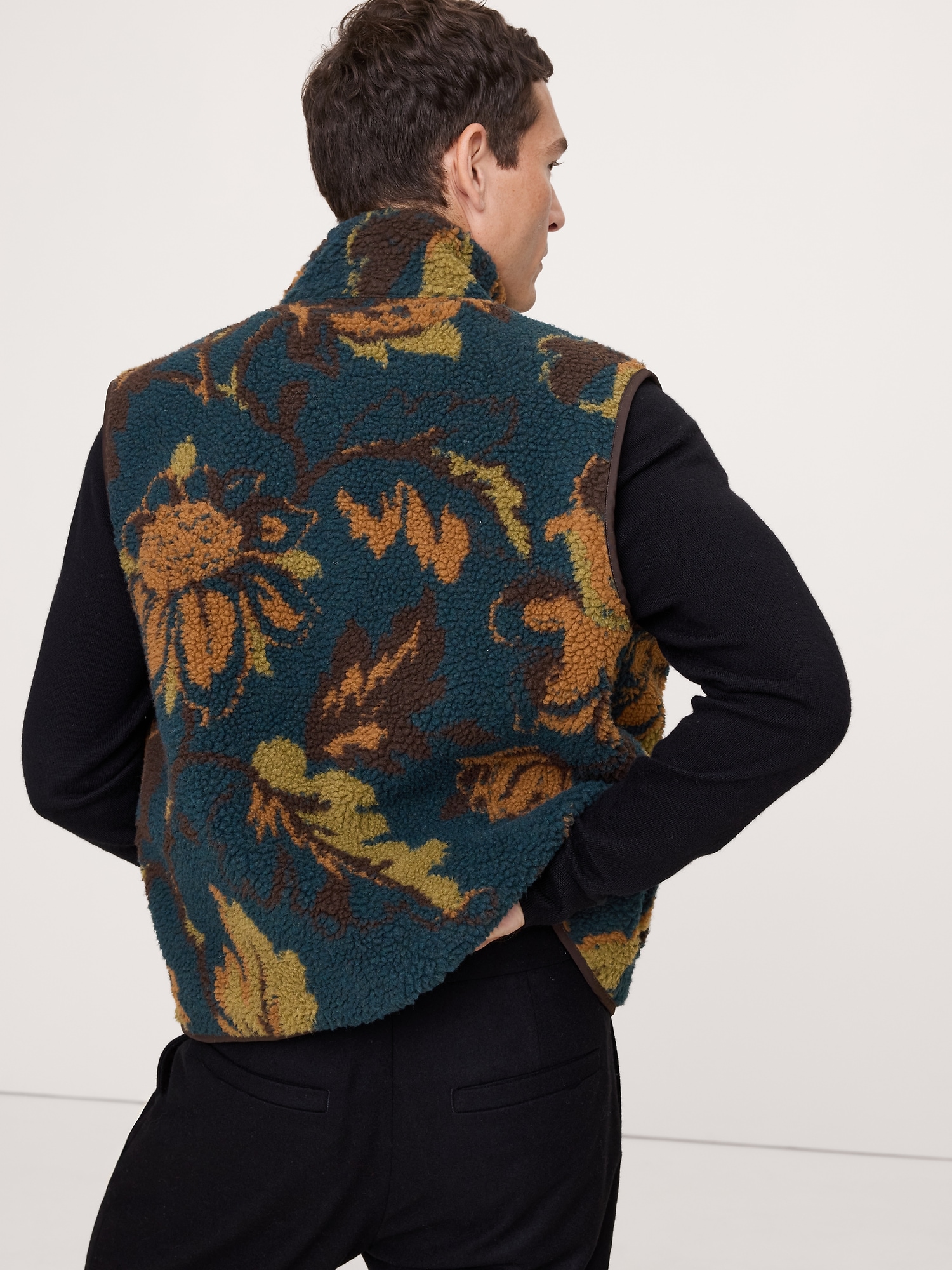Image number 2 showing, Print Sherpa Vest