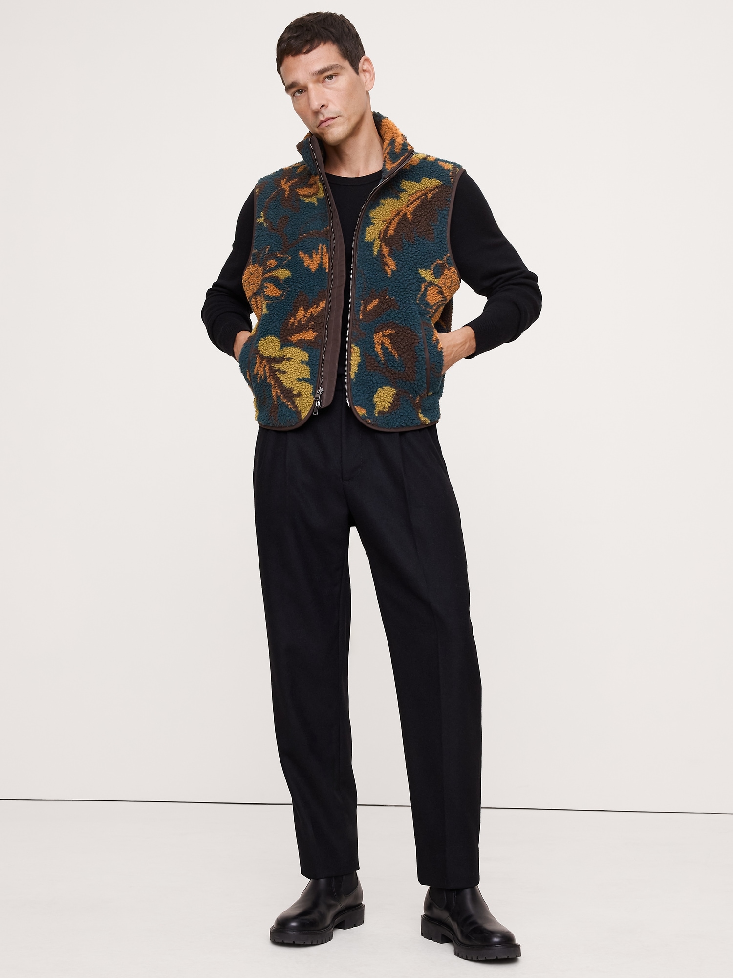 Print Sherpa Vest