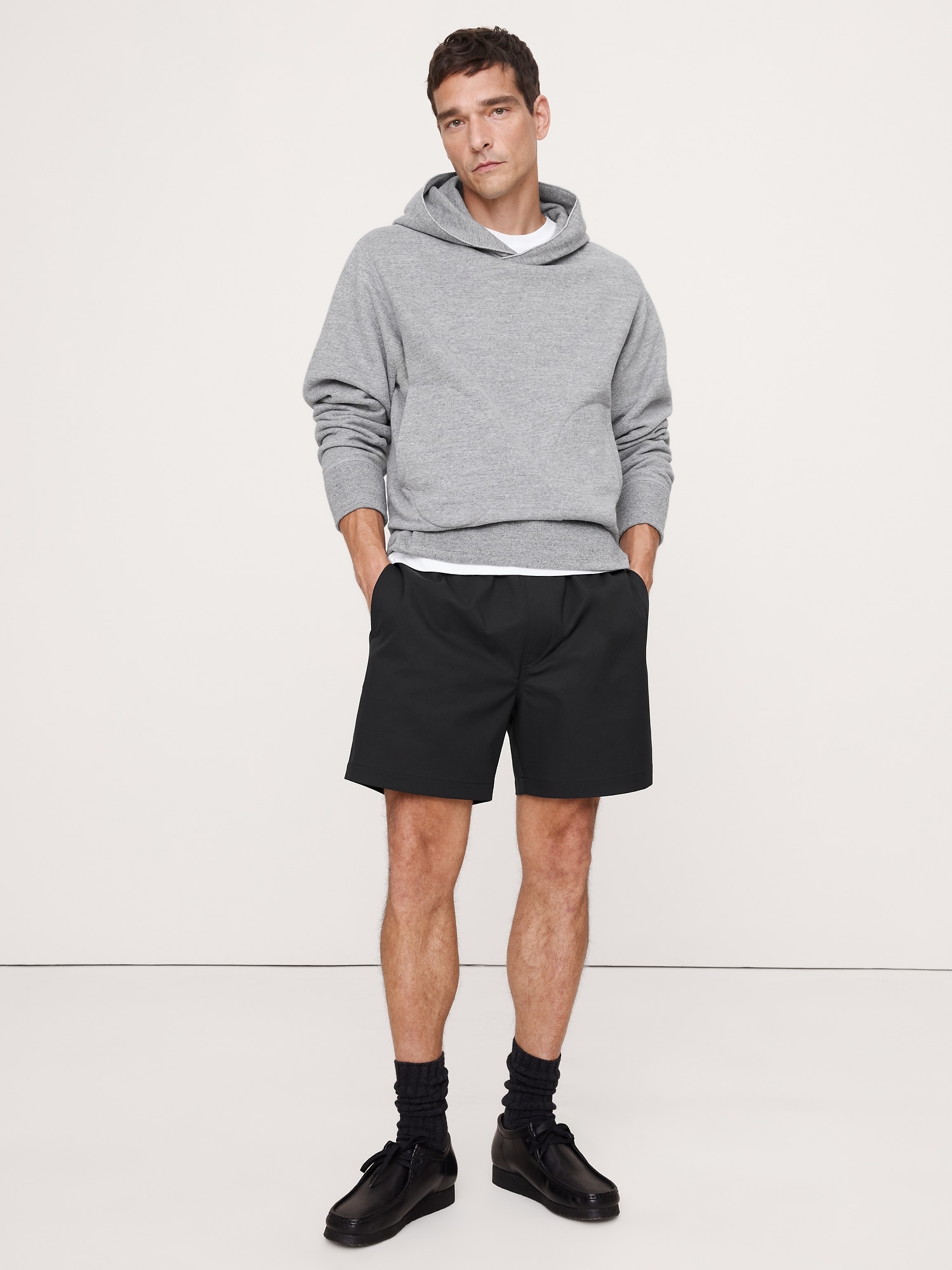 Short à taille extensible Performance de 18 cm - Noir