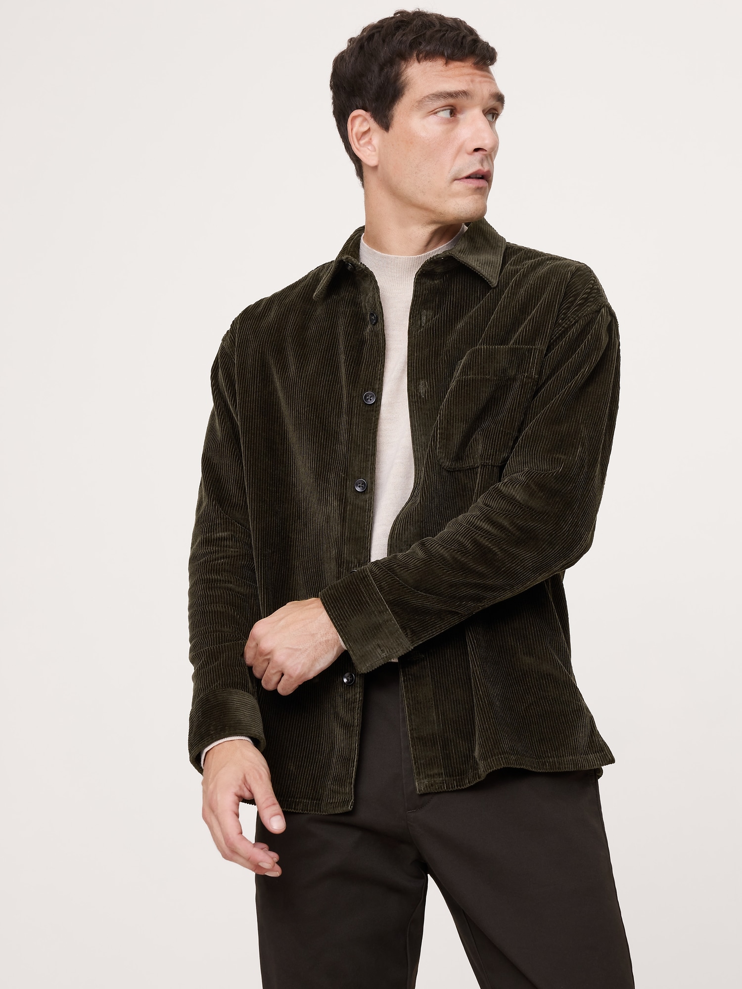 Image number 1 showing, Relaxed-Fit Corduroy Overshirt