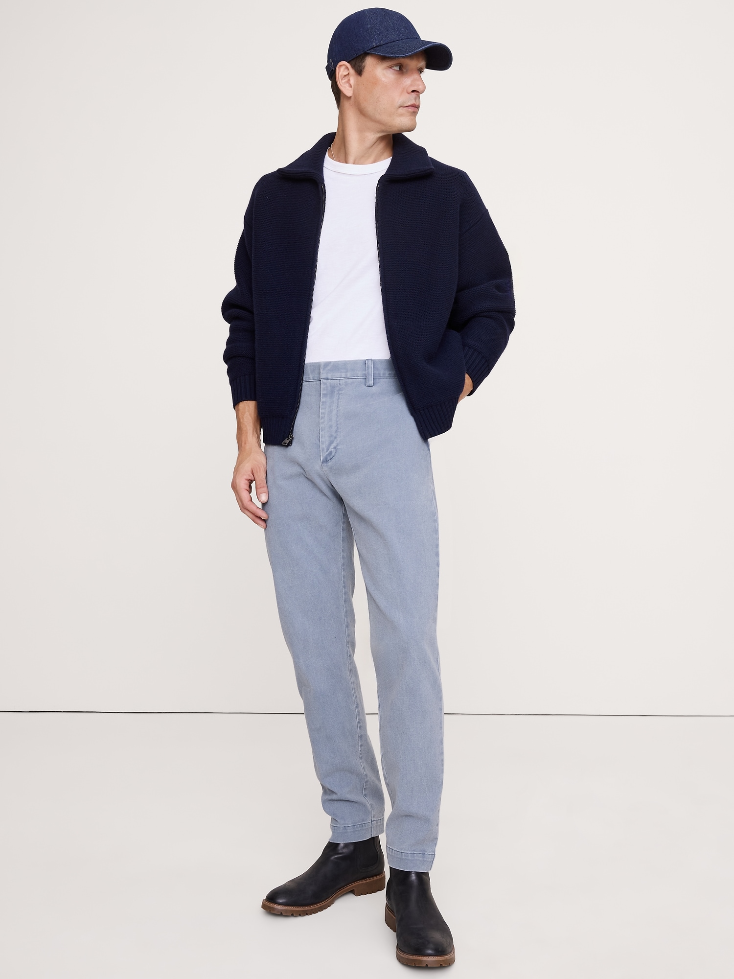 Image number 1 showing, Slim Brushed Traveler Chino