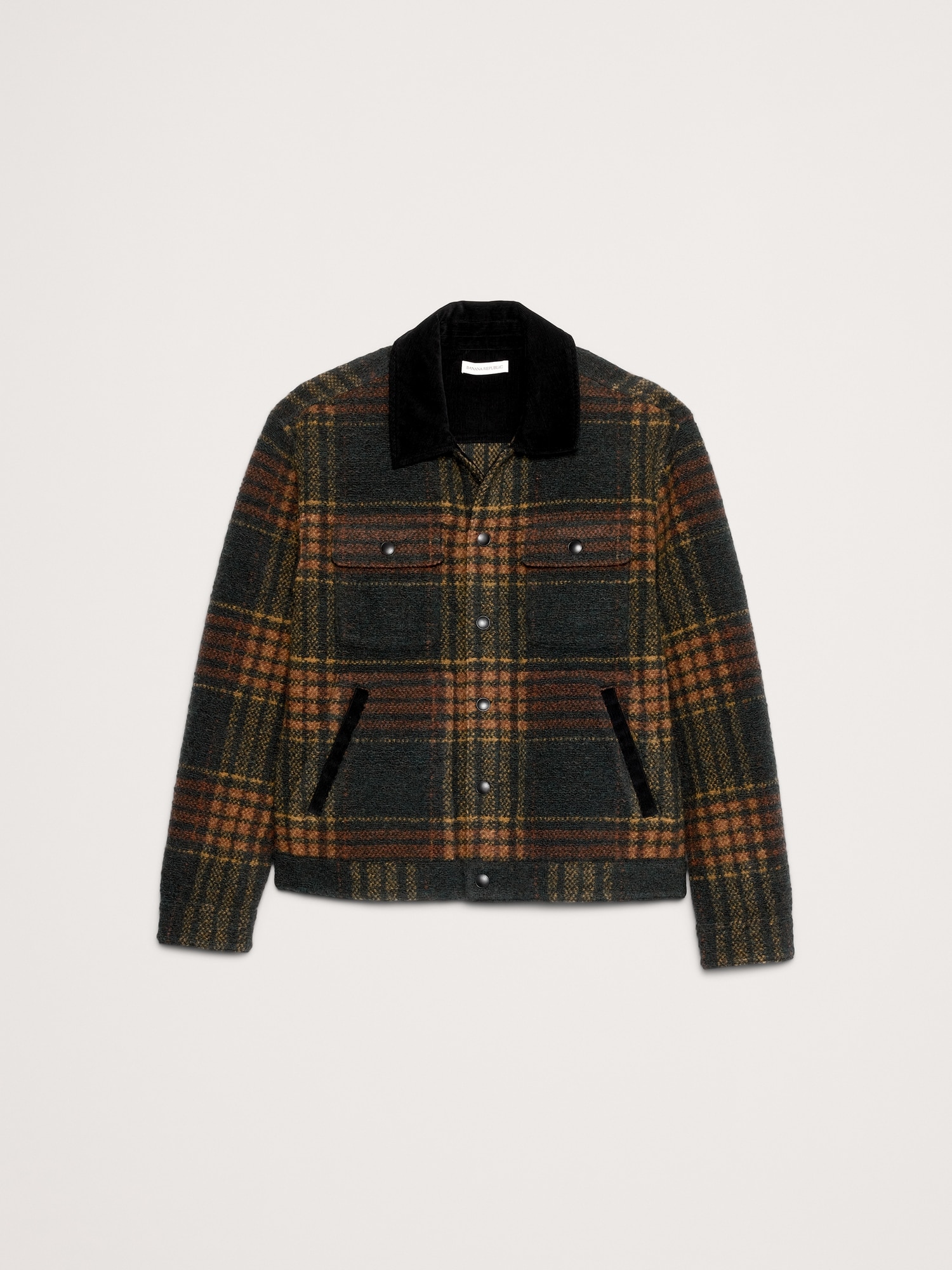 Image number 4 showing, Plaid Bouclé Trucker Jacket