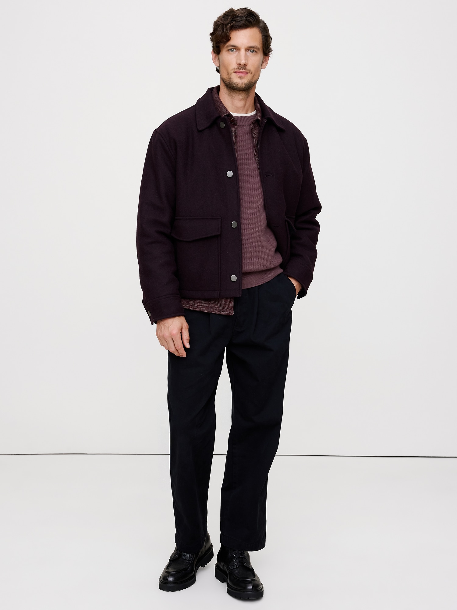 Image number 4 showing, Italian Merino-Cashmere Waffle-Knit Sweater