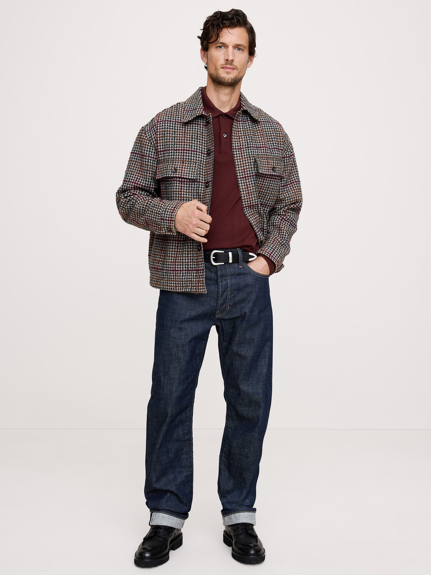 Image number 3 showing, Luxury-Touch Long-Sleeve Polo