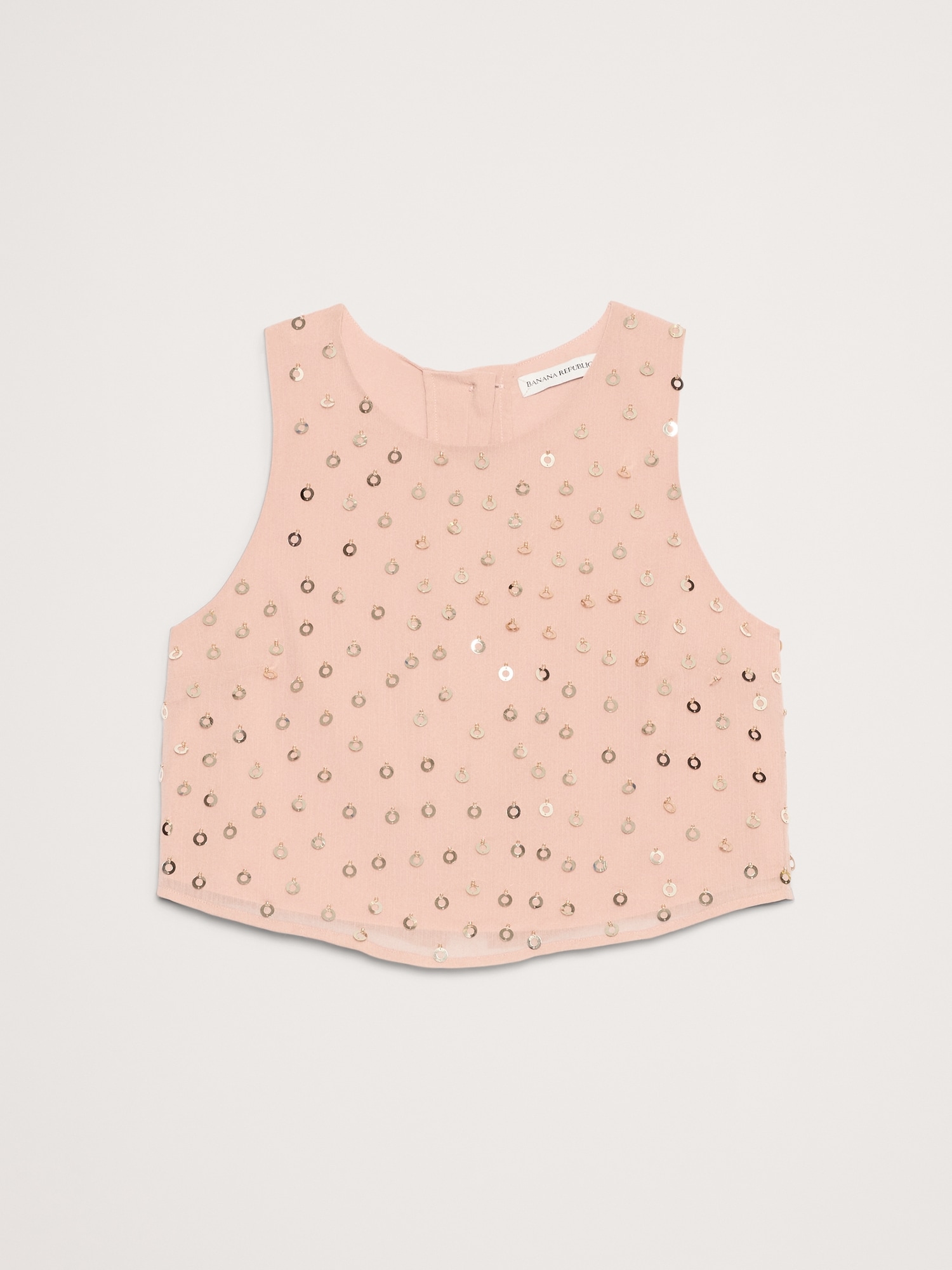 Image number 5 showing, Embellished Chiffon Open-Back Tank