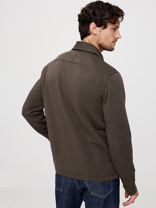 Slub Double-Knit Polo | Banana Republic