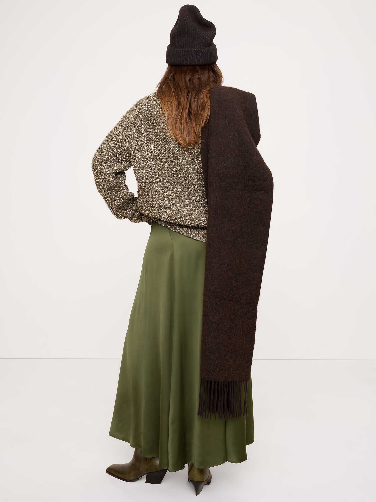 Image number 3 showing, Stretch-Satin Maxi Skirt