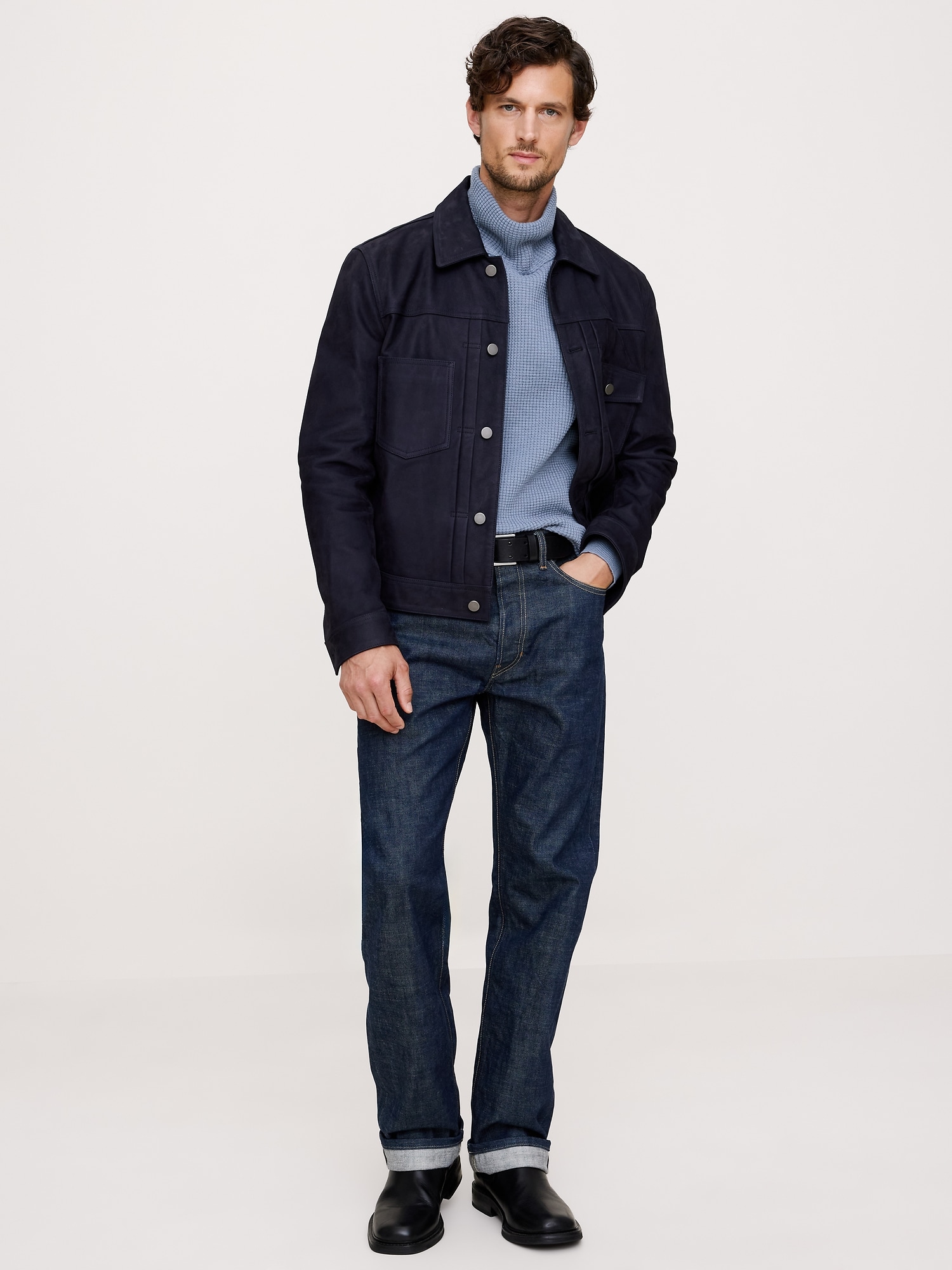 L'image numéro 3 présente Chandail à col roulé en tricot isotherme de coton