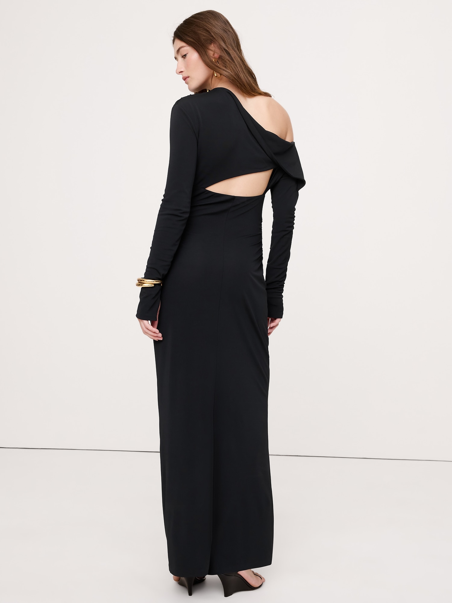 Image number 5 showing, Matte Jersey Open Back Maxi Dress