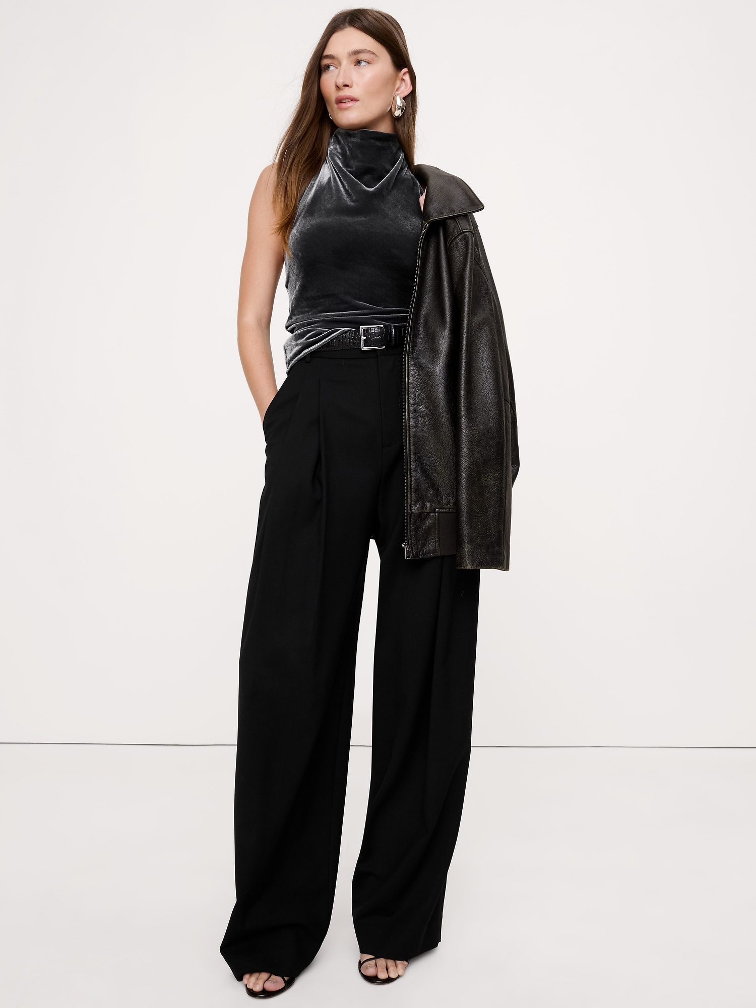 Image number 1 showing, Velvet Halter Top