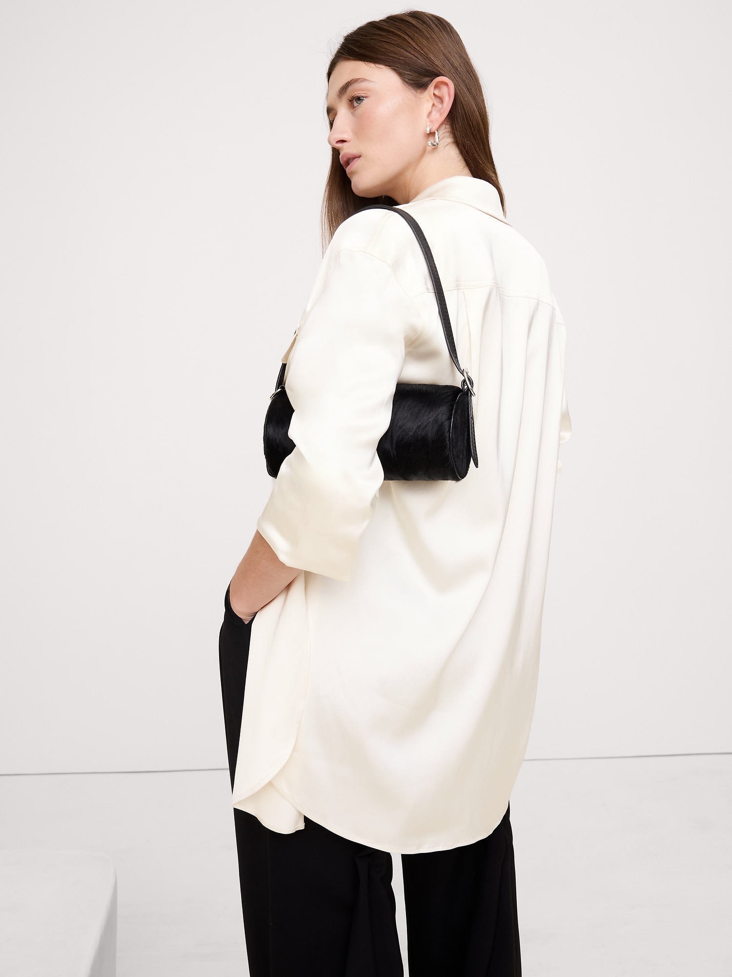 Image number 2 showing, Stretch-Satin Utility Shirt