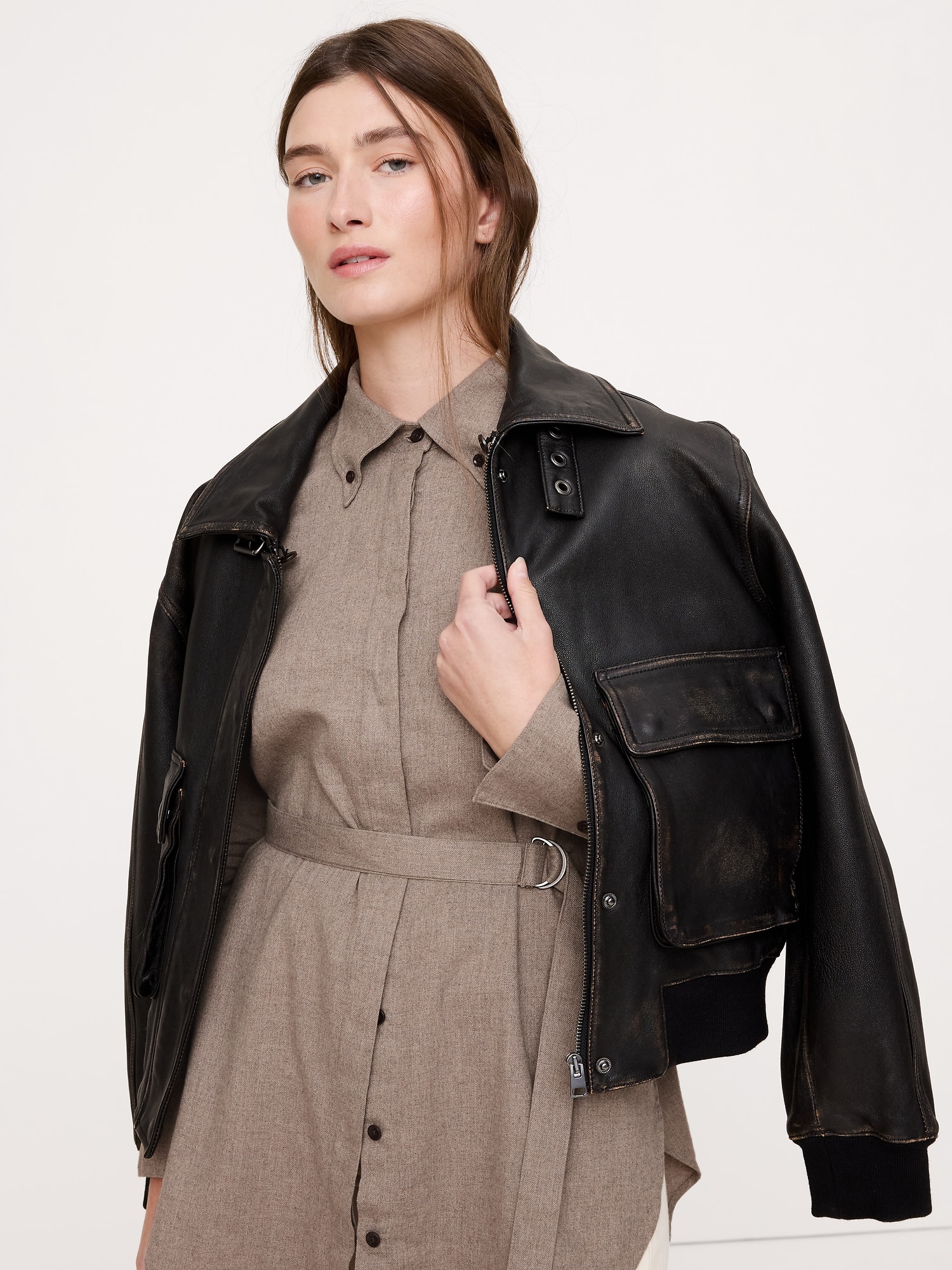 Image number 3 showing, Flannel Belted Tunic Shirt