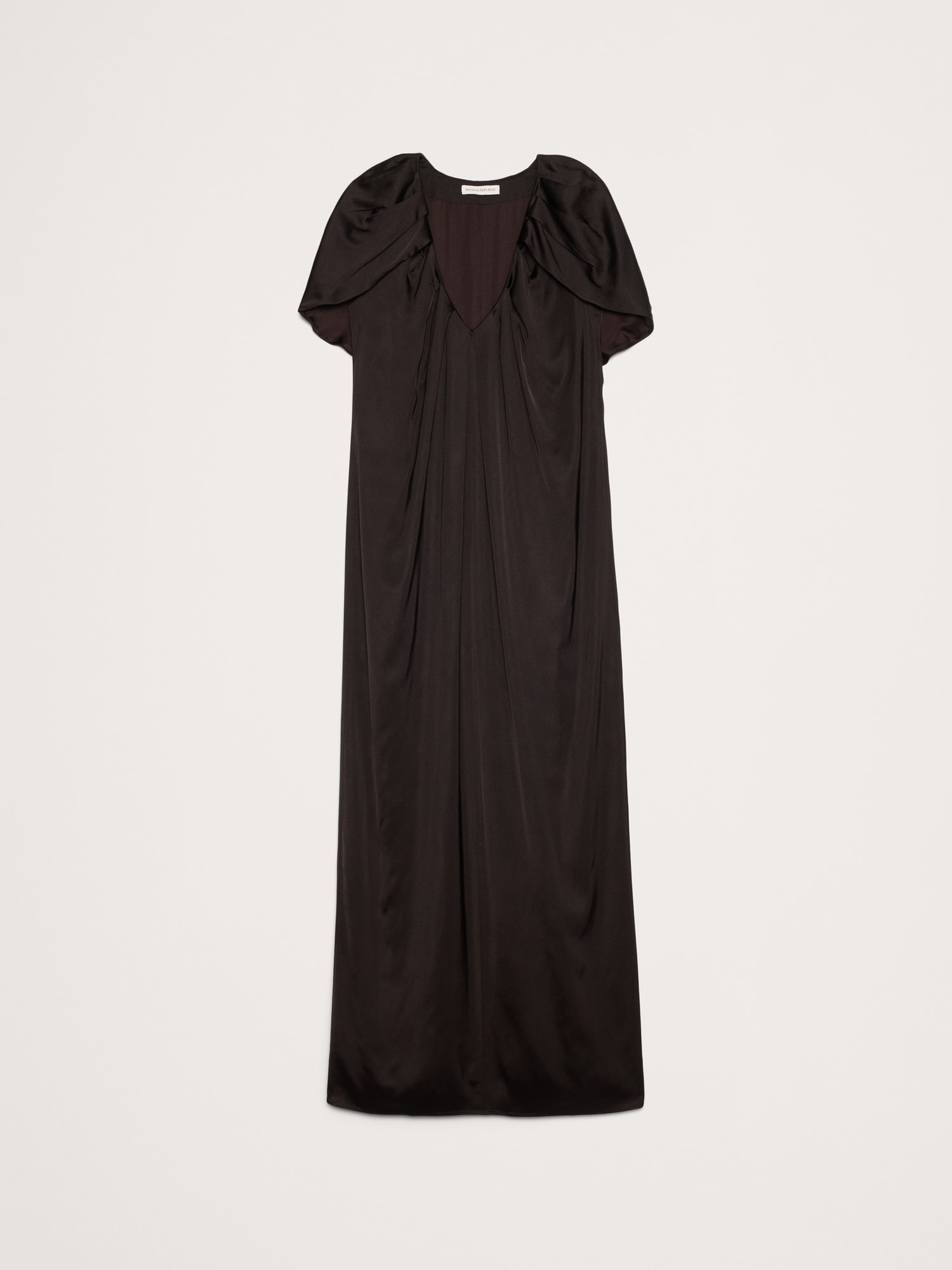 Image number 5 showing, Stretch-Satin Cape Maxi Dress