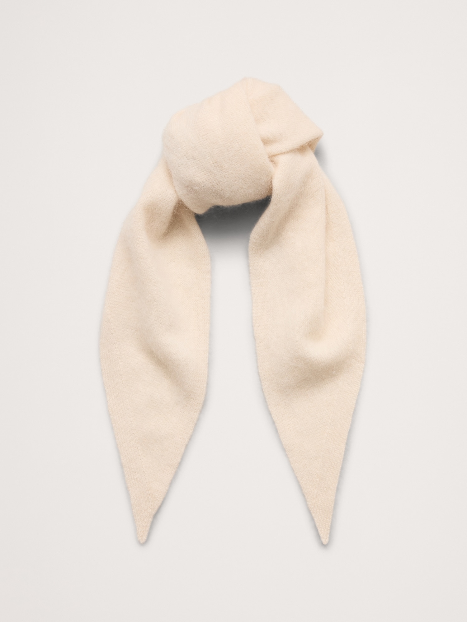 Brushed Wool-Cashmere Triangle Scarf