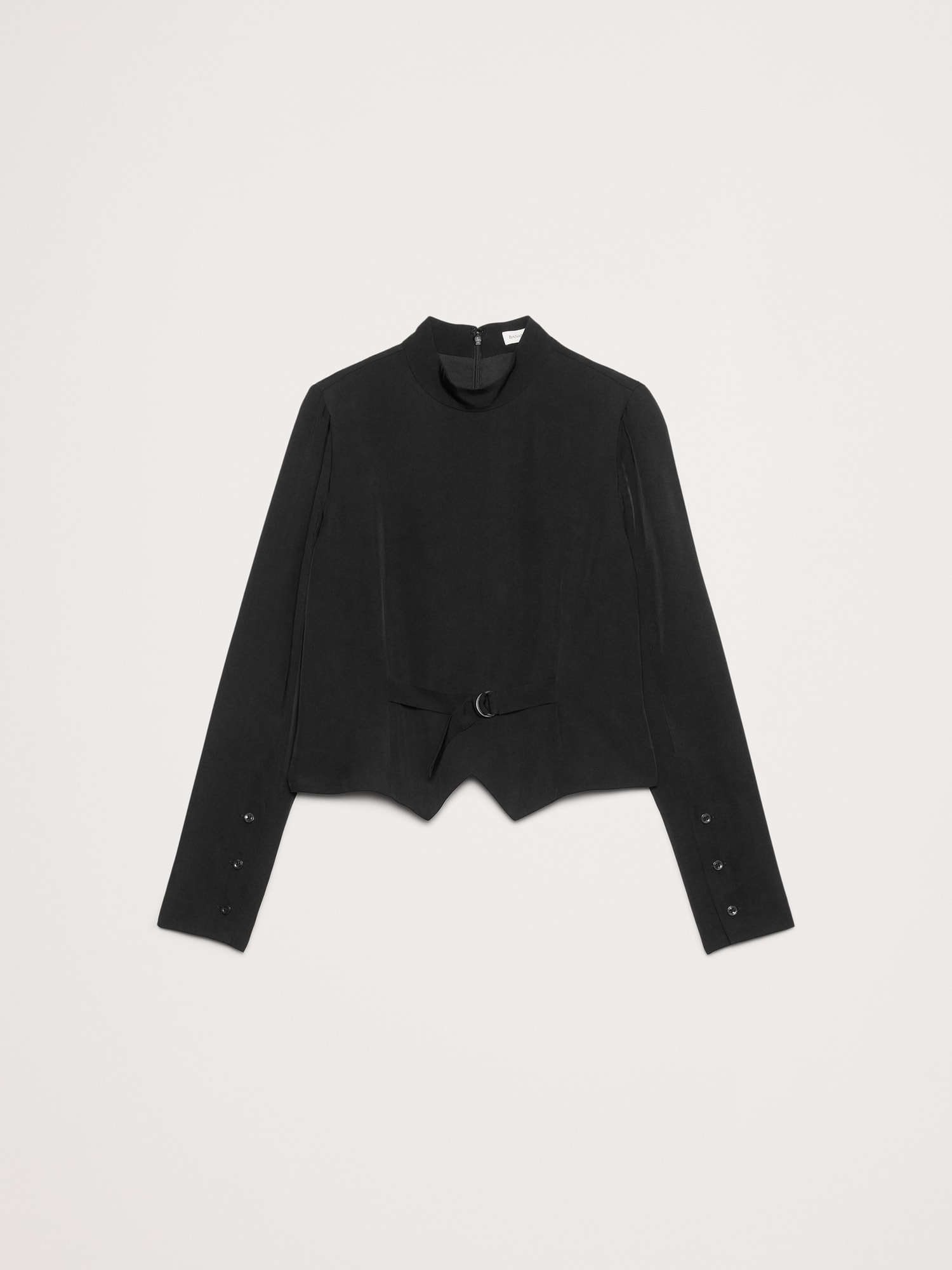 Image number 5 showing, Drapey Mock-Neck Top