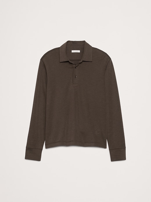 Slub Double-Knit Polo | Banana Republic