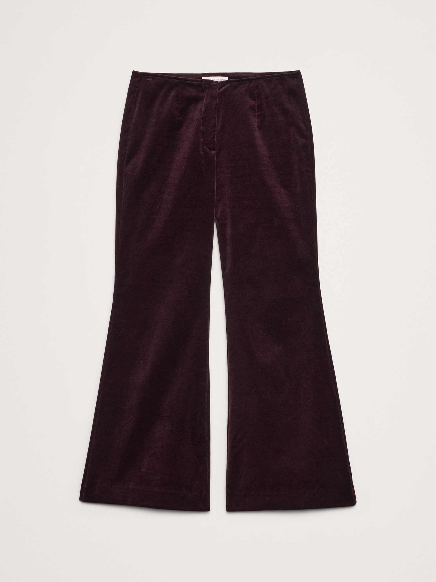 Image number 4 showing, Mid-Rise Flare Velvet Pant