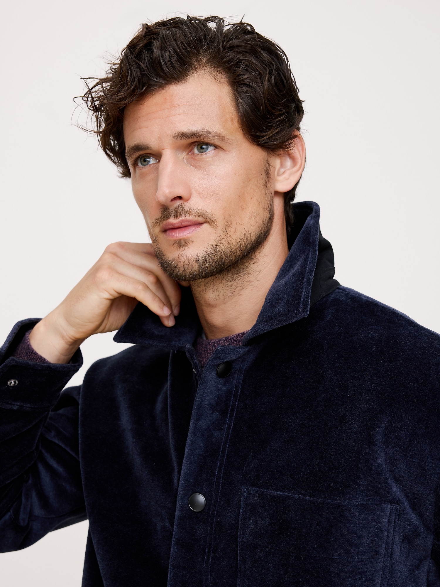 L'image numéro 3 présente Surchemise en velours