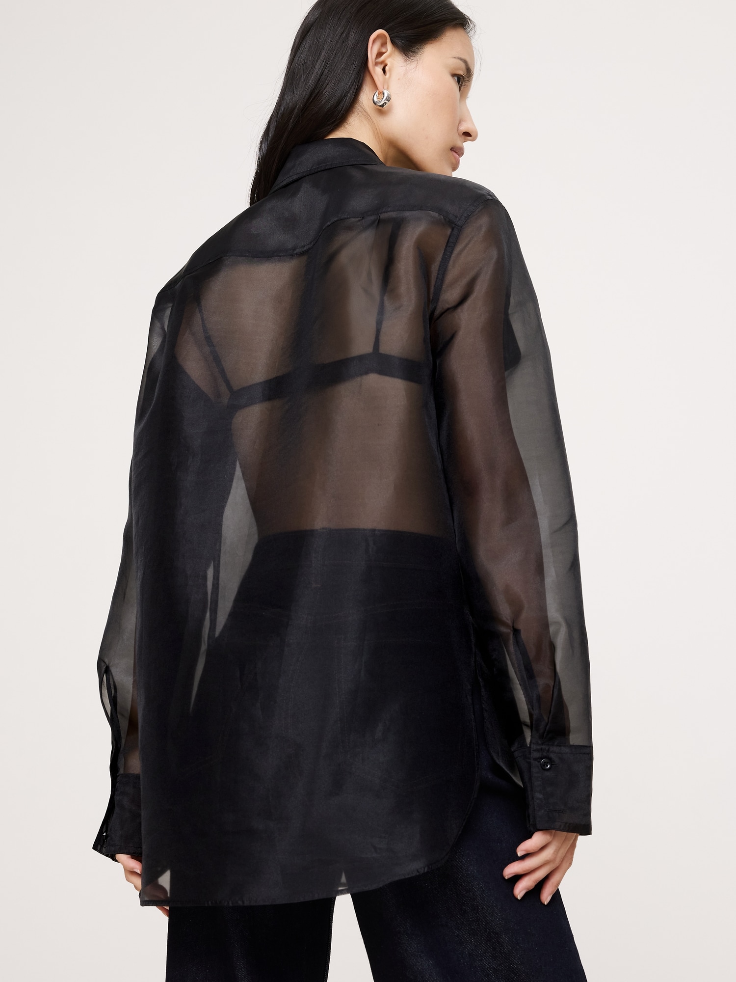 Image number 2 showing, Organza Utility Shirt