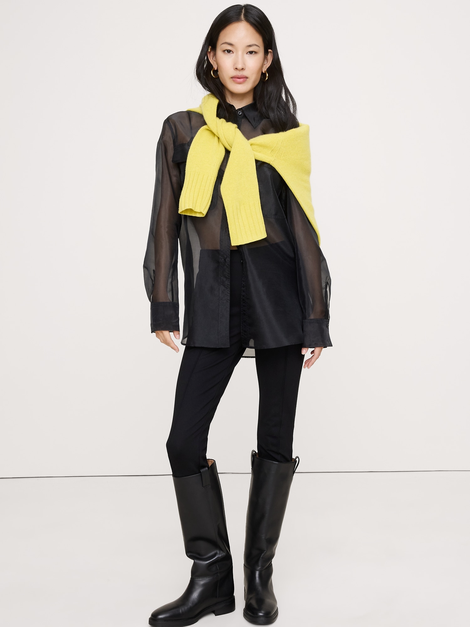 Everywhere Ponte Stirrup Legging - Black