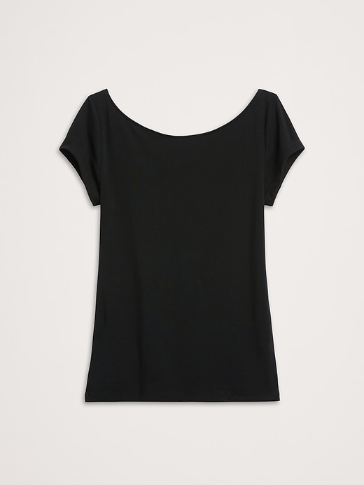 Refined Scoop-Neck T-Shirt Banana Republic