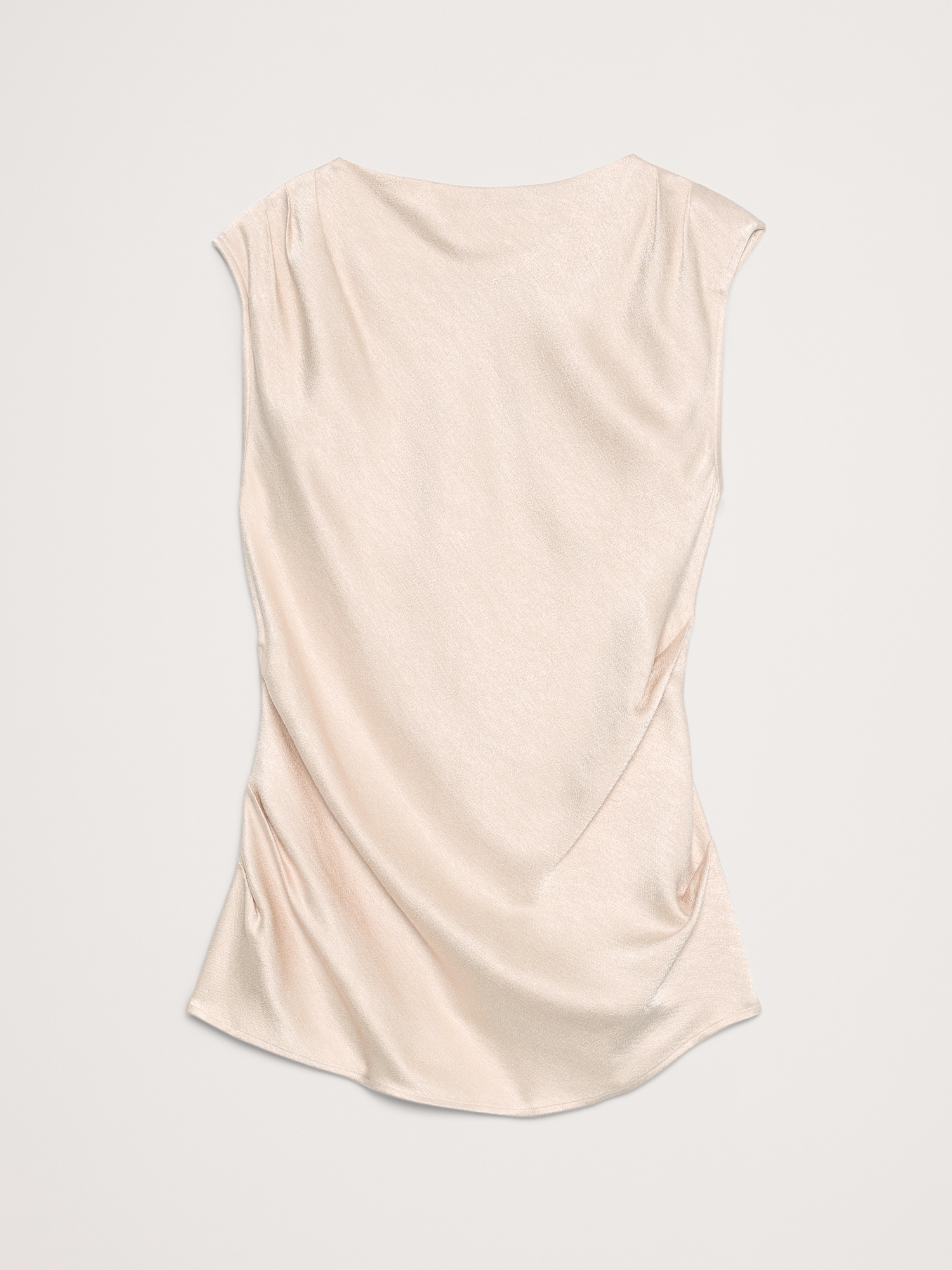 Image number 7 showing, Hammered Satin Draped Top