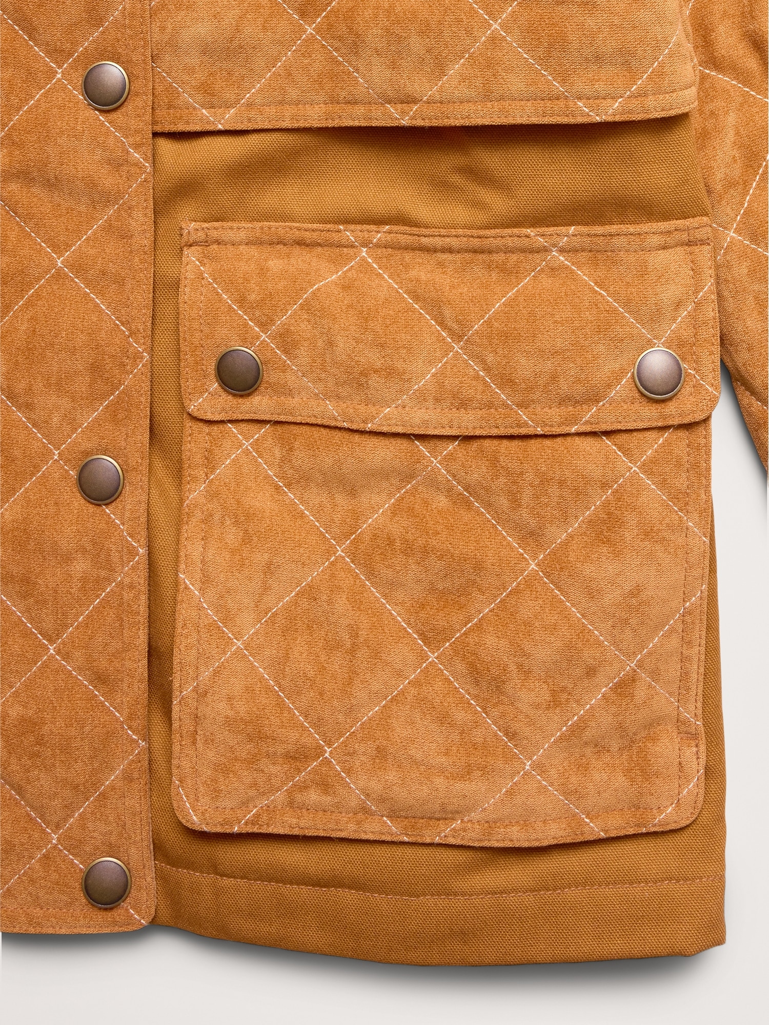 Image number 6 showing, Quilted Chenille & Canvas Field Jacket