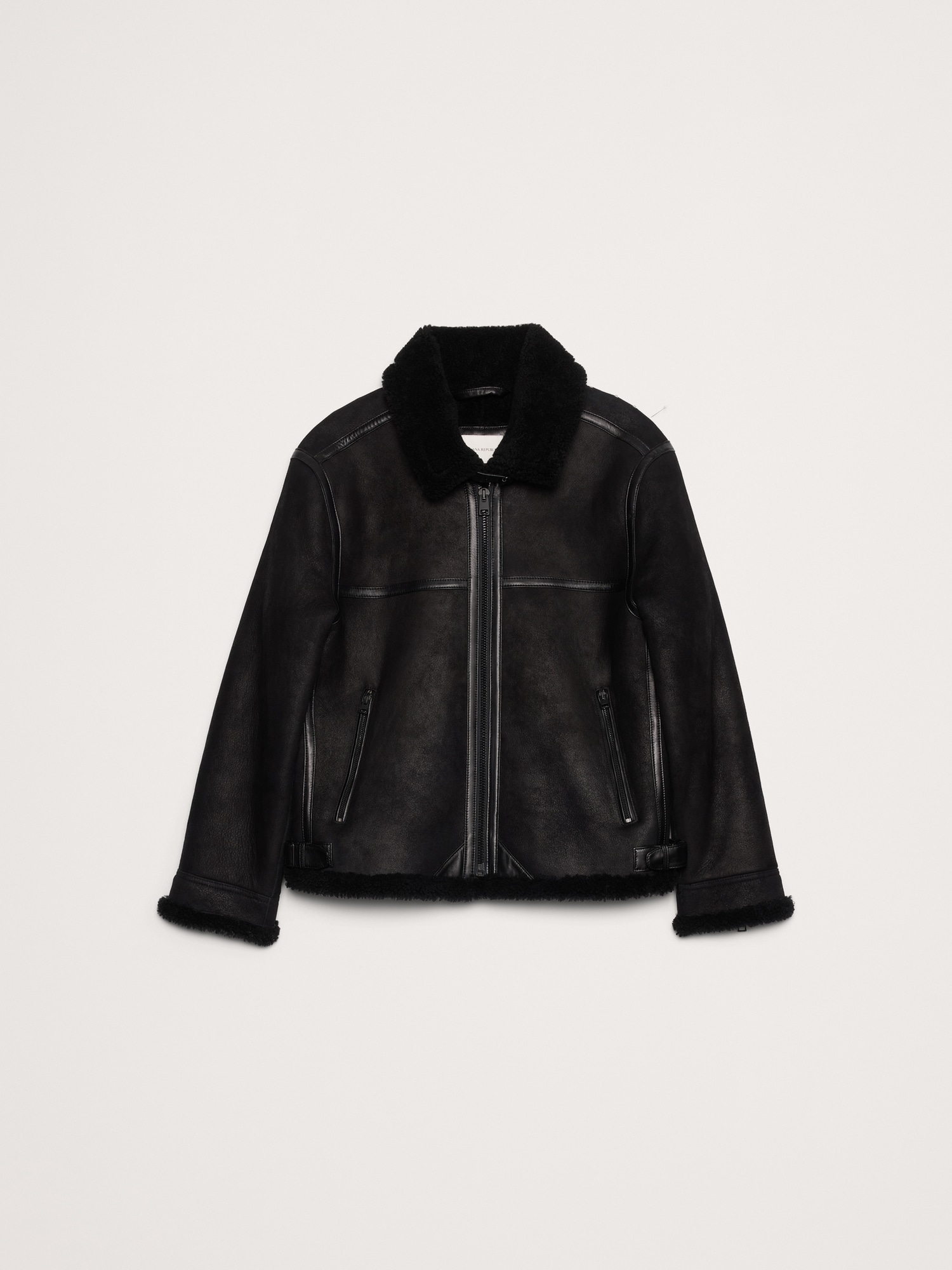 Image number 8 showing, Shearling Aviator Jacket