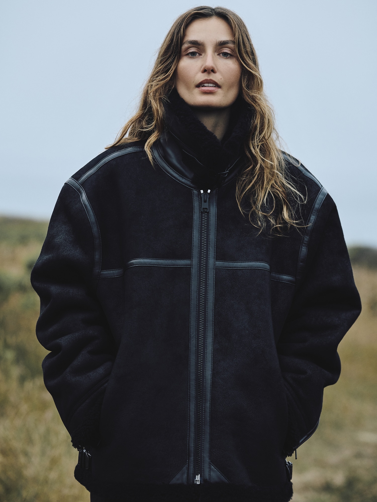 Image number 5 showing, Shearling Aviator Jacket