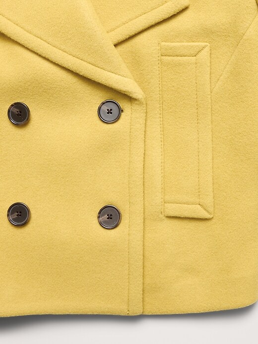 Italian Melton Wool-Blend Peacoat | Banana Republic