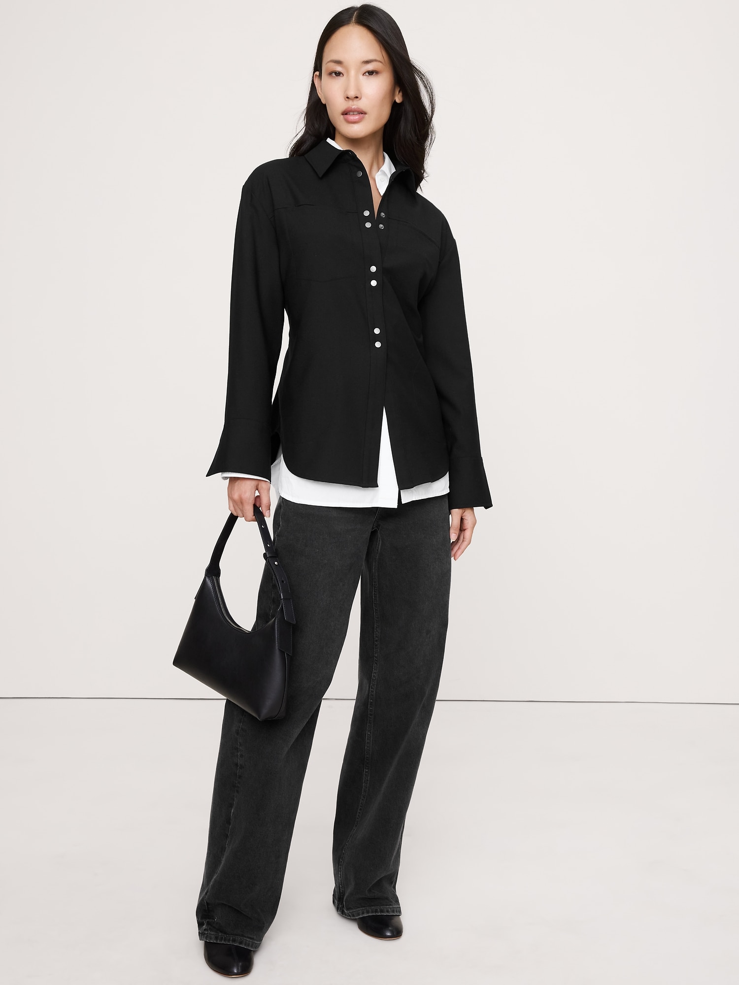 Image number 3 showing, Stretch-Flannel Cinch-Back Shirt