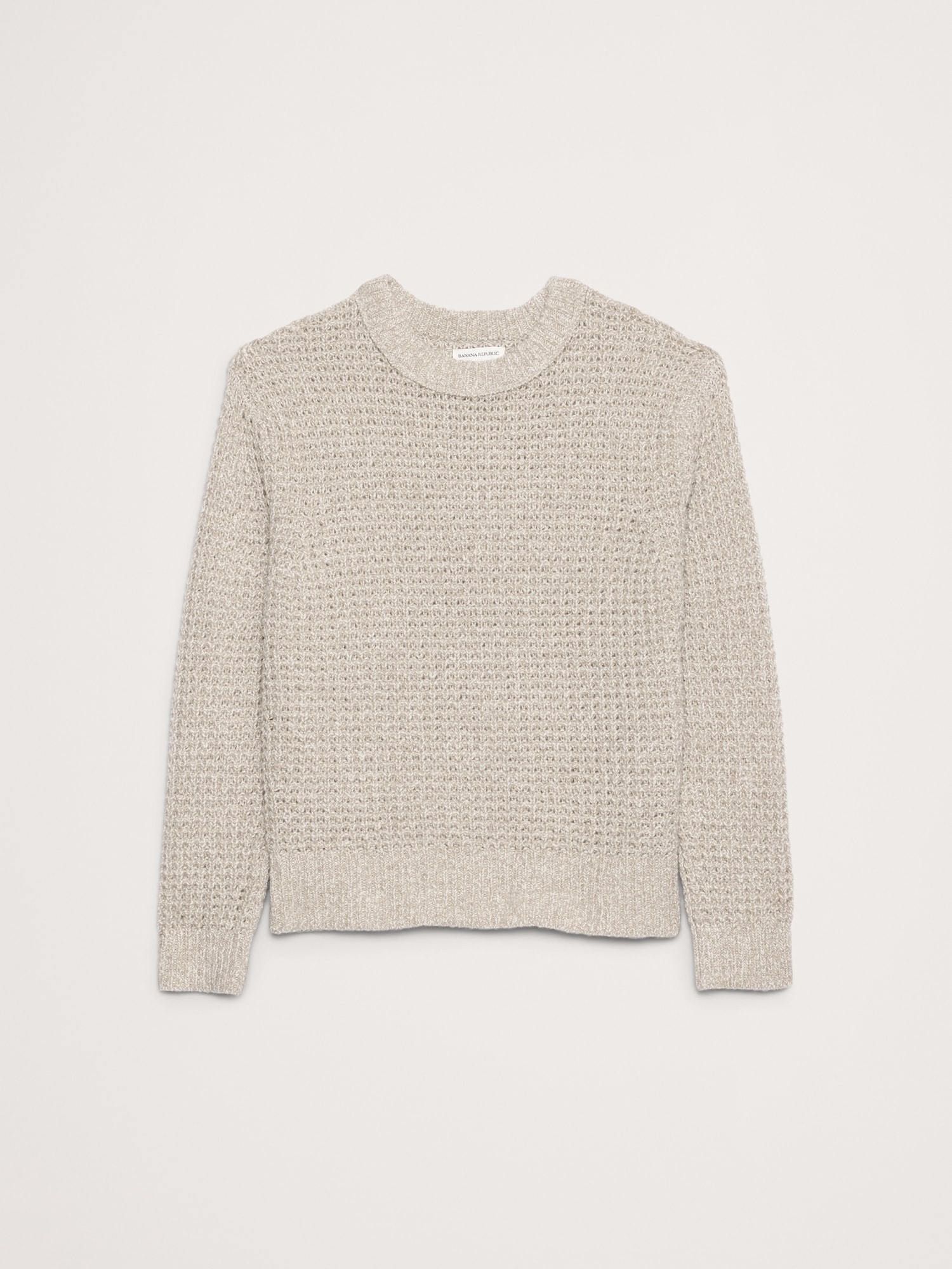 Image number 5 showing, Italian Wool-Blend Waffle-Knit Sweater Crew