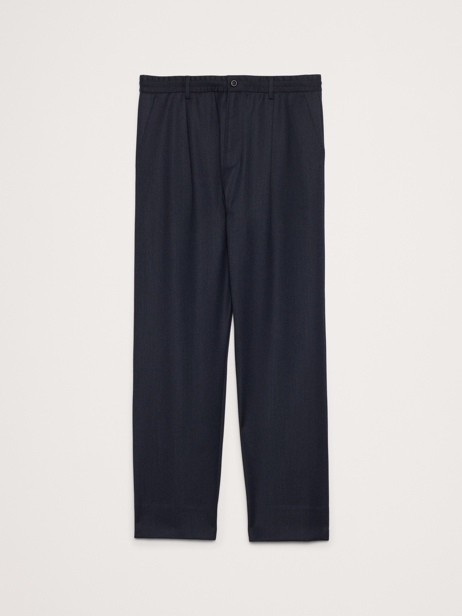Image number 4 showing, Relaxed Pleated Pull-On Twill Dress Pant