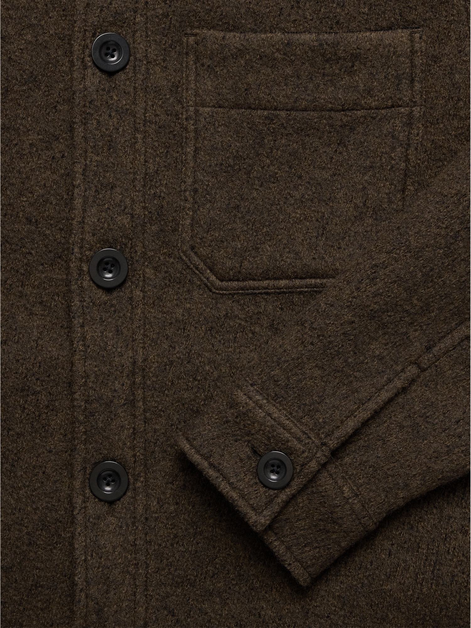 Image number 5 showing, Boiled Wool Shirt Jacket