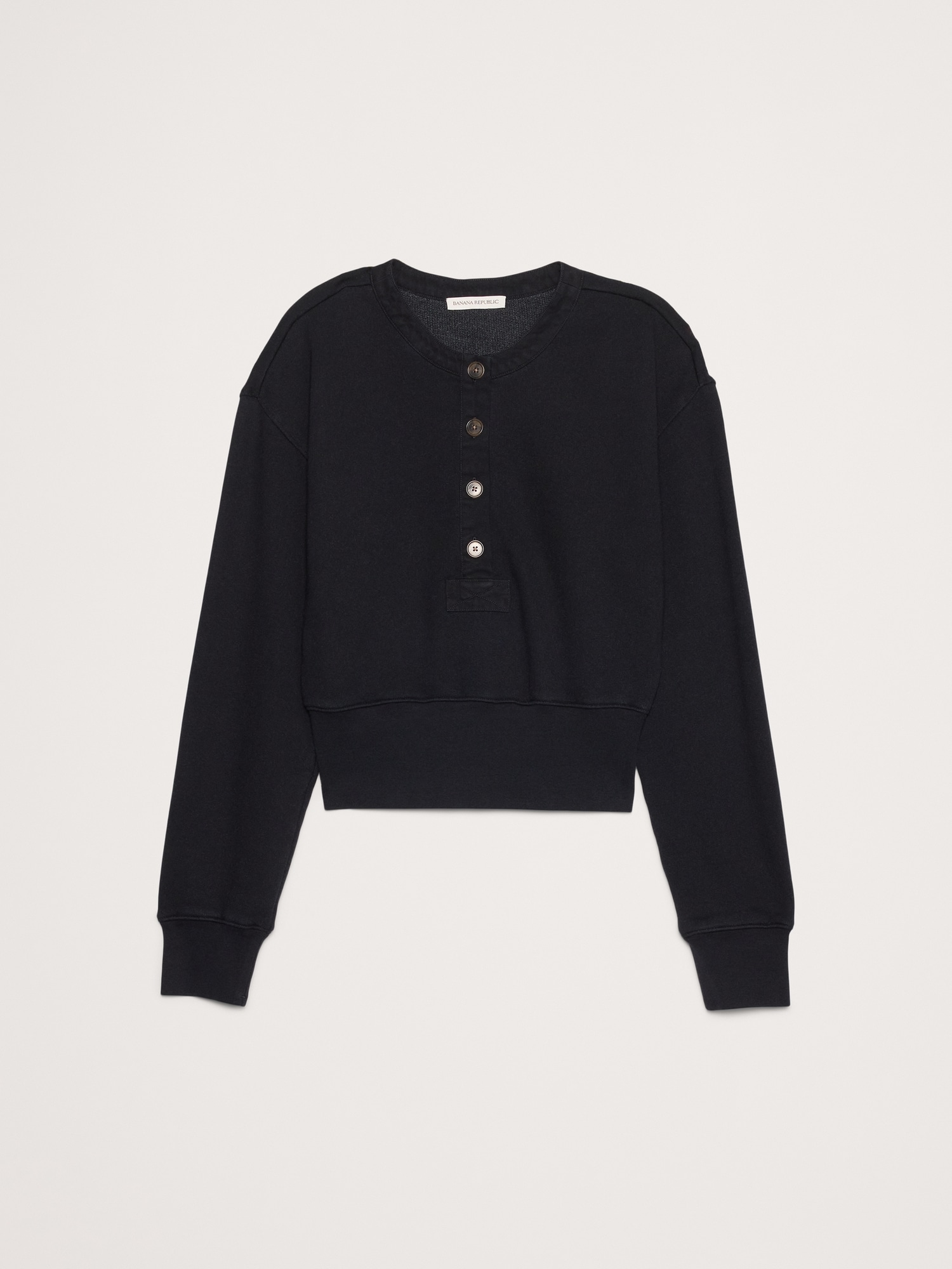 L'image numéro 4 présente Chandail henley en molleton bouclette