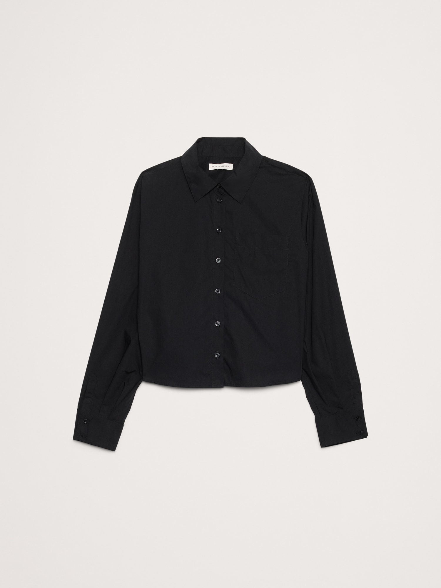 Image number 7 showing, Cotton Poplin Ruffle-Back Shirt