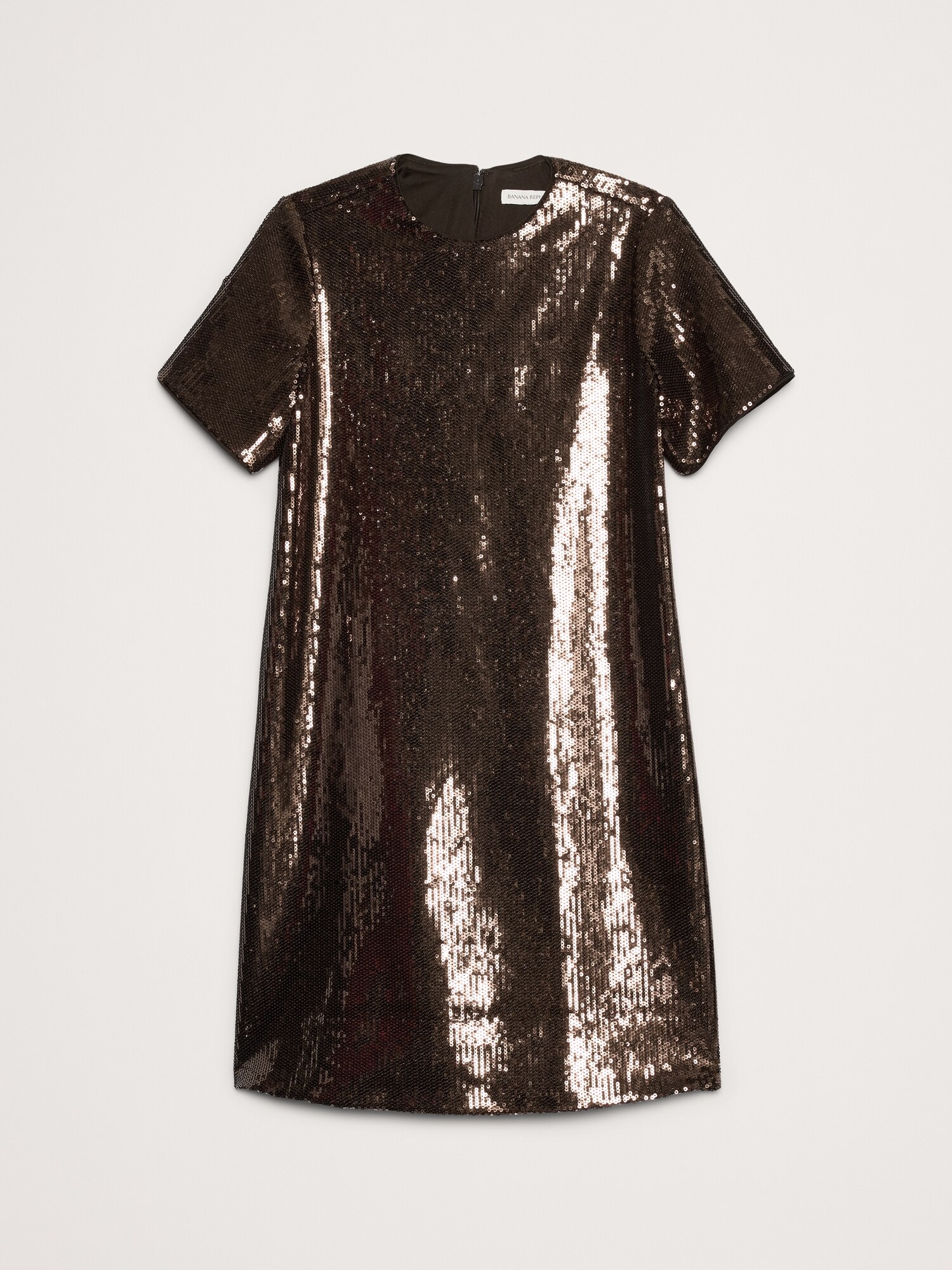 L'image numéro 4 présente Robe courte à paillettes